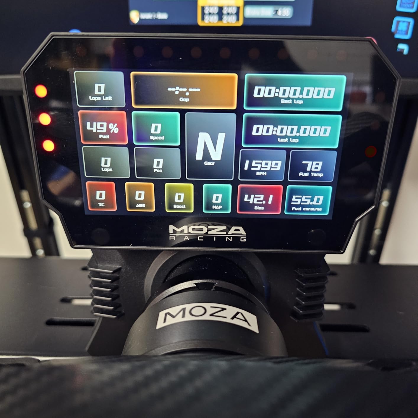 MOZA CM2 HD Racing Dash Sim Racing Dashboard Display with 5