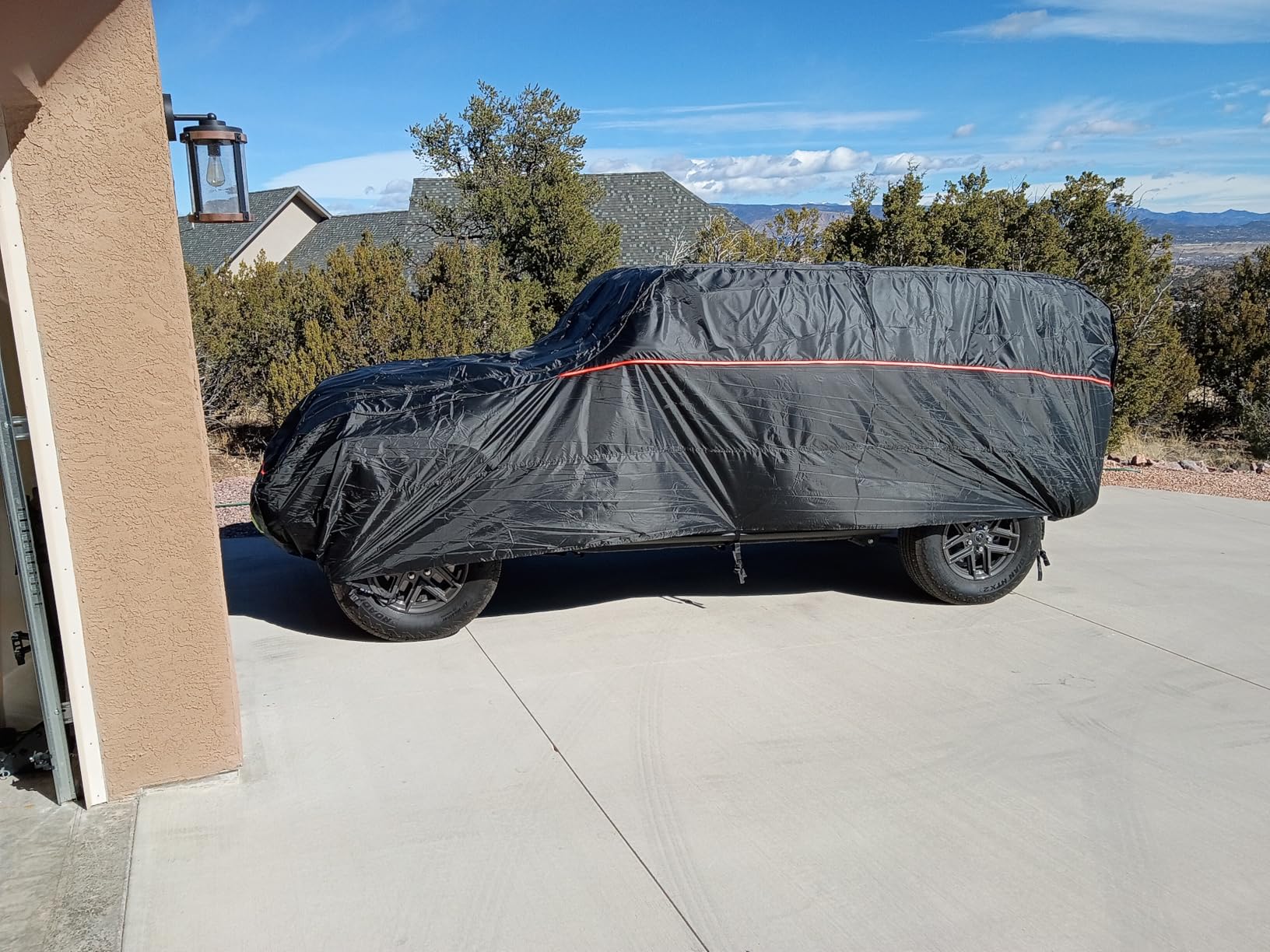 Hail Protector Car Cover, Waterproof EVA Thickened Car Hail Protector SUV Size A7 Fit for Toyota Highlander, Honda Pilot, Nissan Pathfinder, BMW X5/X6 (191-201 inch) customer photo 1