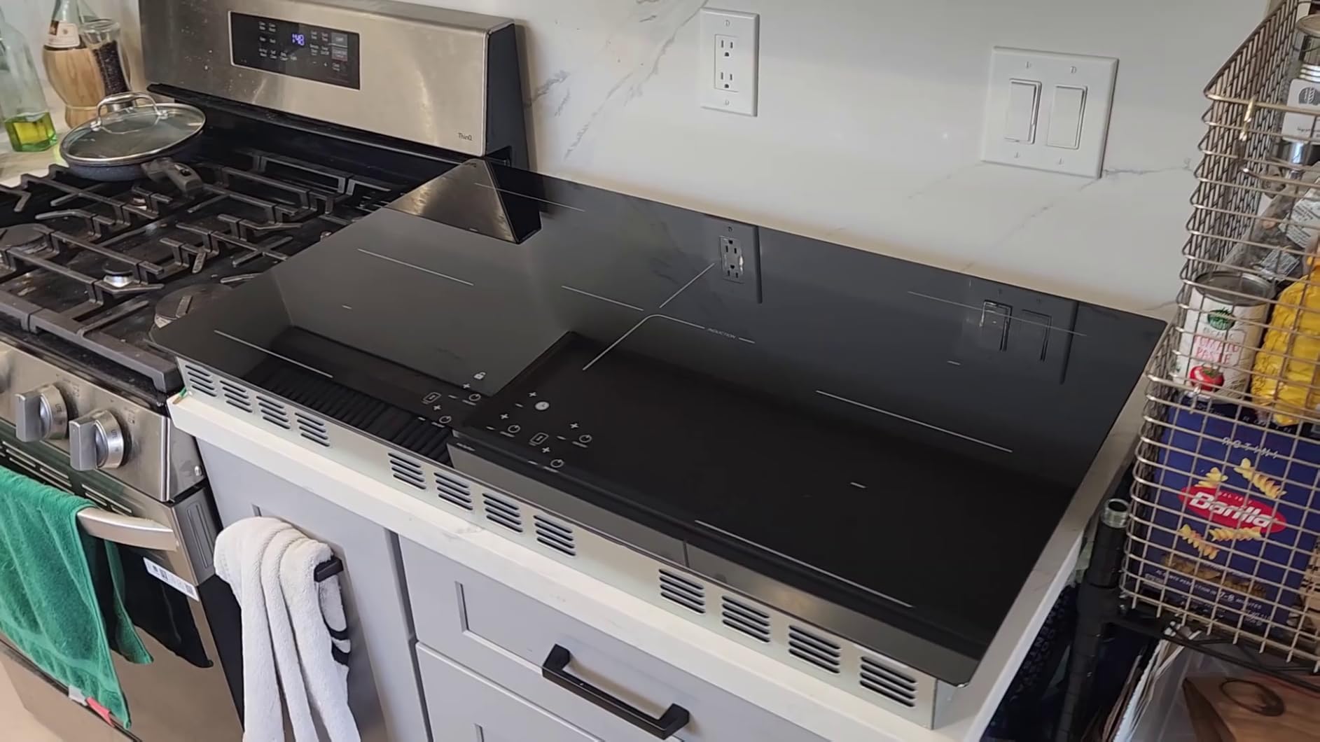 36 Inch Electric Induction Cooktop 5 Burners, 10800W Built-in Induction Stove Top with Double Bridge Function, Booster, Timer, Child Lock, Sensor Touch Control, 240V/50A, No Plug customer photo 2
