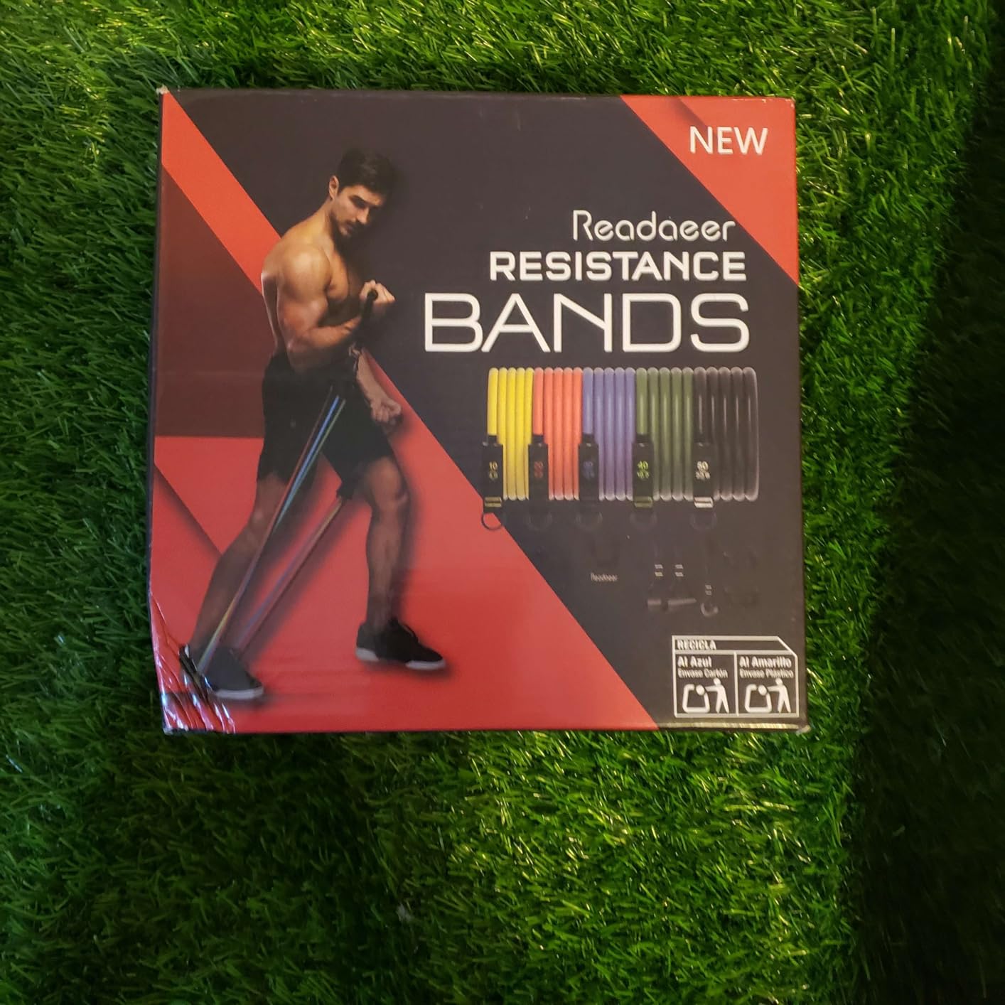 Readaeer Resistance Bands, Exercise Bands for Working Out, Work Out Bands with Handles for Men and Women for Indoor and Outdoor Sports, Fitness, Suspension, Speed Strength, Training, Home Gym, Yoga customer photo 1