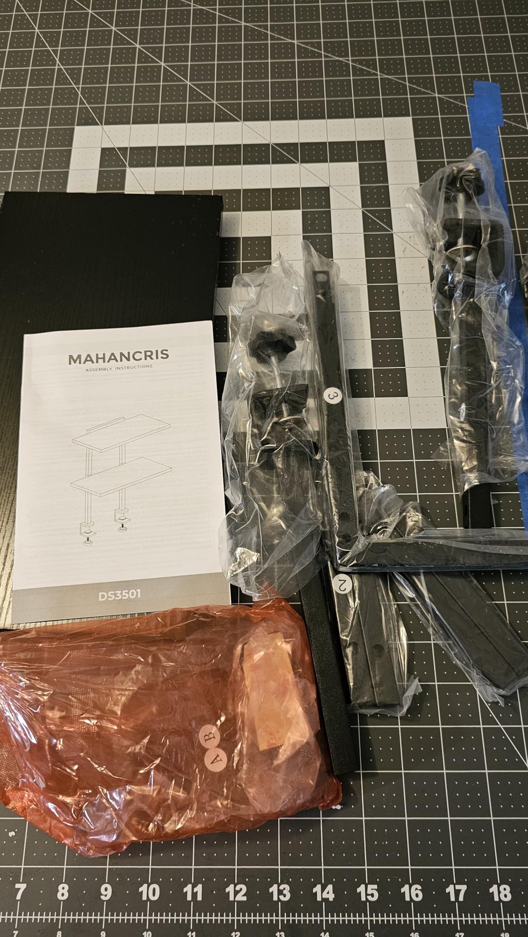 Clamp On Desk Organizer, 2-Tier Desktop Bookshelf, Adjustable Desk Storage Shelf, Metal Frame, for Office, Study and Game Room, Black DSBK3501 customer photo 2