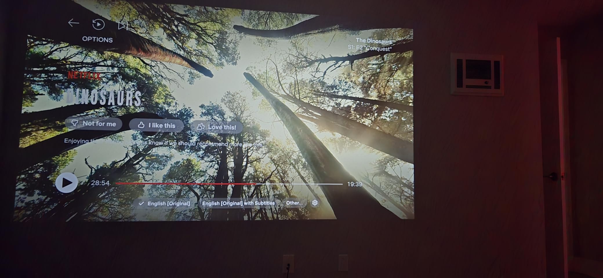 [Official Licensed Google TV] 4K Smart Projector with WiFi and Bluetooth, VOPLLS Outdoor Projectors with Dolby/Auto Focus, Portable Movie Phone Wireless Gaming Projector for Bedroom/Home/Ceiling customer photo 1