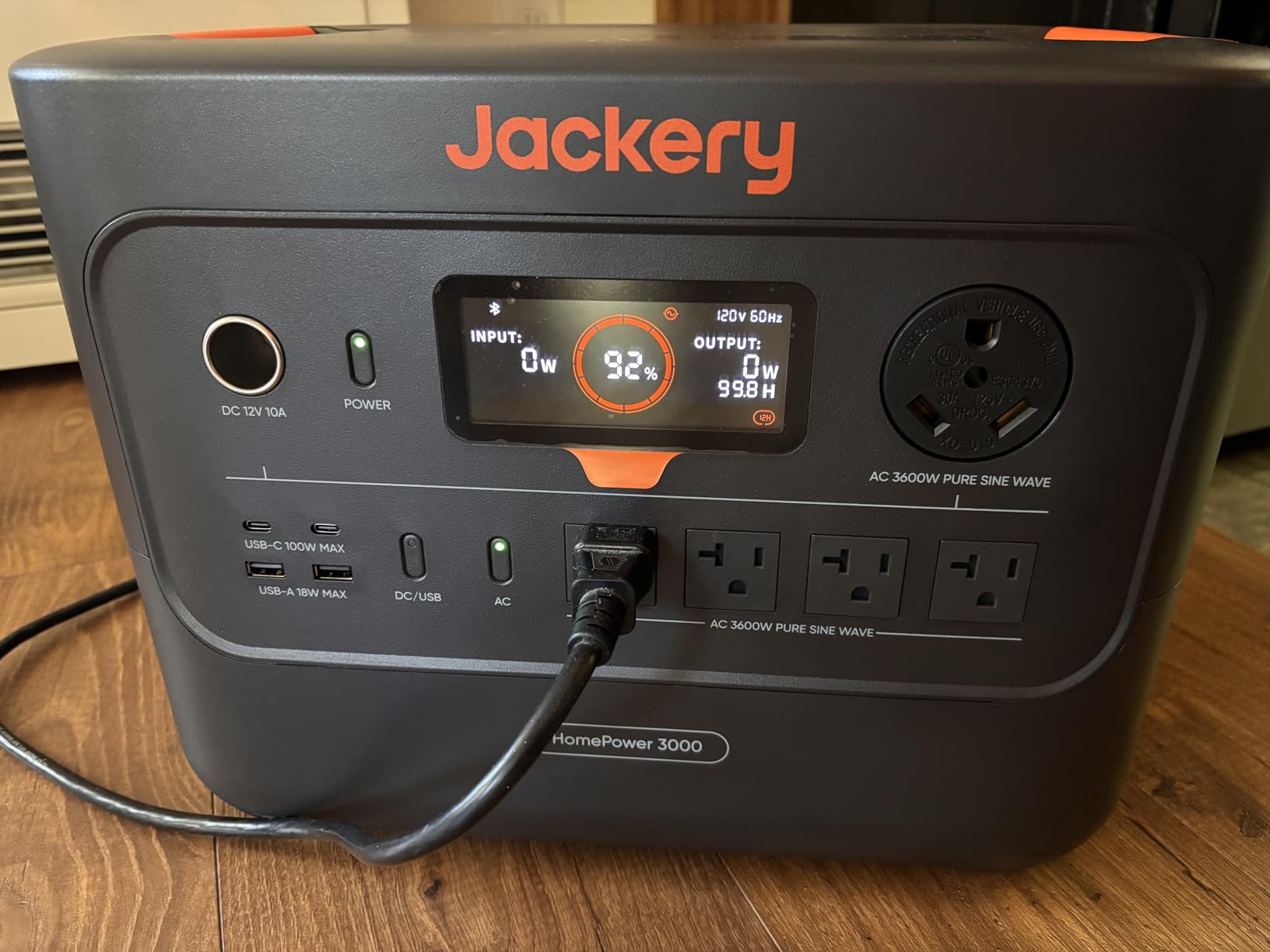 Jackery HomePower 3000 Portable Power Station, 3600W (Surge 7200W) Output, 3072Wh LFP Battery Solar Generator, Essential Home Backup for Home Use, Power Outage, RV, Emergencies (Solar Panel Optional) customer photo 2
