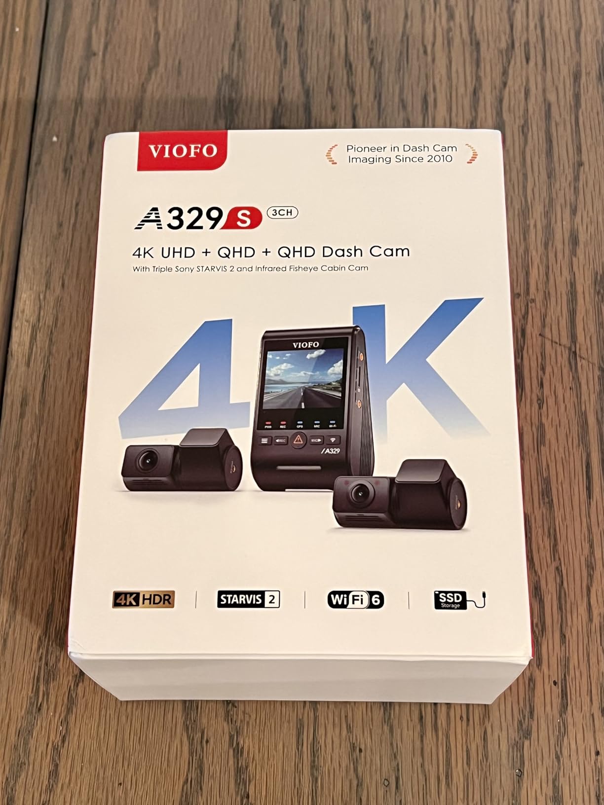 VIOFO A329S 4K 3 Channel Dash Cam, 4K Front + 2K Cabin Fisheye + 2K Rear, STARVIS 2 Sensors customer photo 2