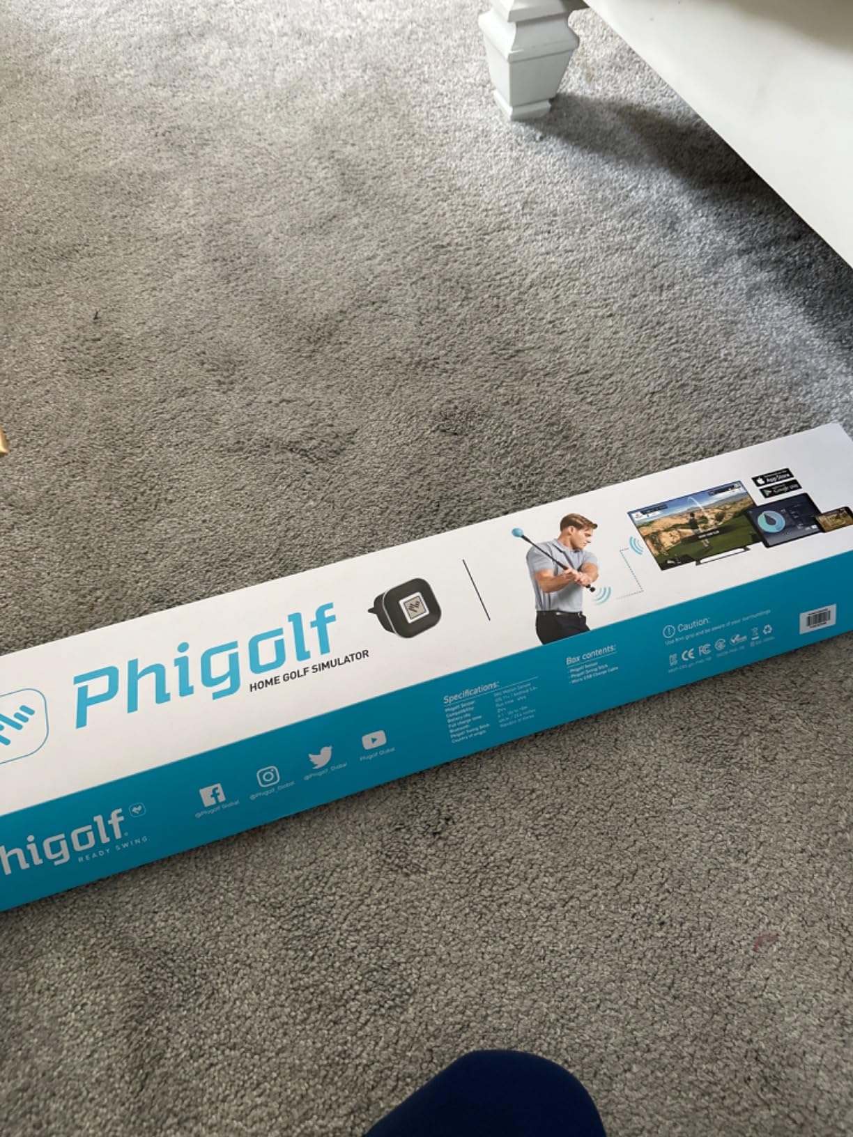 PHIGOLF Home Golf Game Simulator: Enjoy Interactive Golf with Motion Sensor & Swing Stick for Indoor & Outdoor Fun - 38,000+ Courses Worldwide, Compatible with Android, iOS, App & E6 Connect customer photo 1