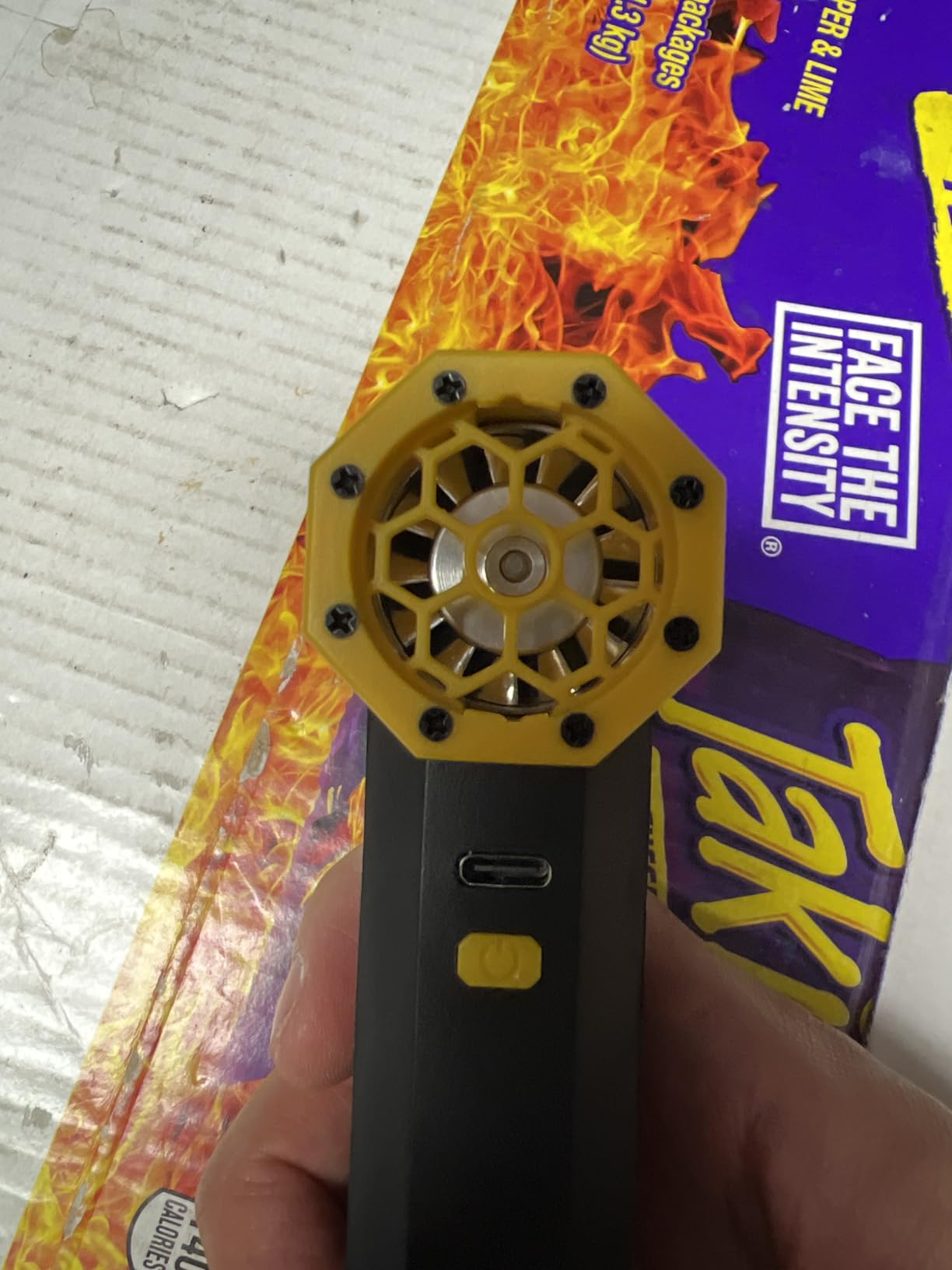 KKH Portable Electric Air Duster with Led Light, Powerful 120000RPM 4 Speed Adjustable Mini Turbo Blower for Cleaning, Rechargeable Cordless Dusters for Home Car Outdoor PC Computer Keyboard customer photo 1