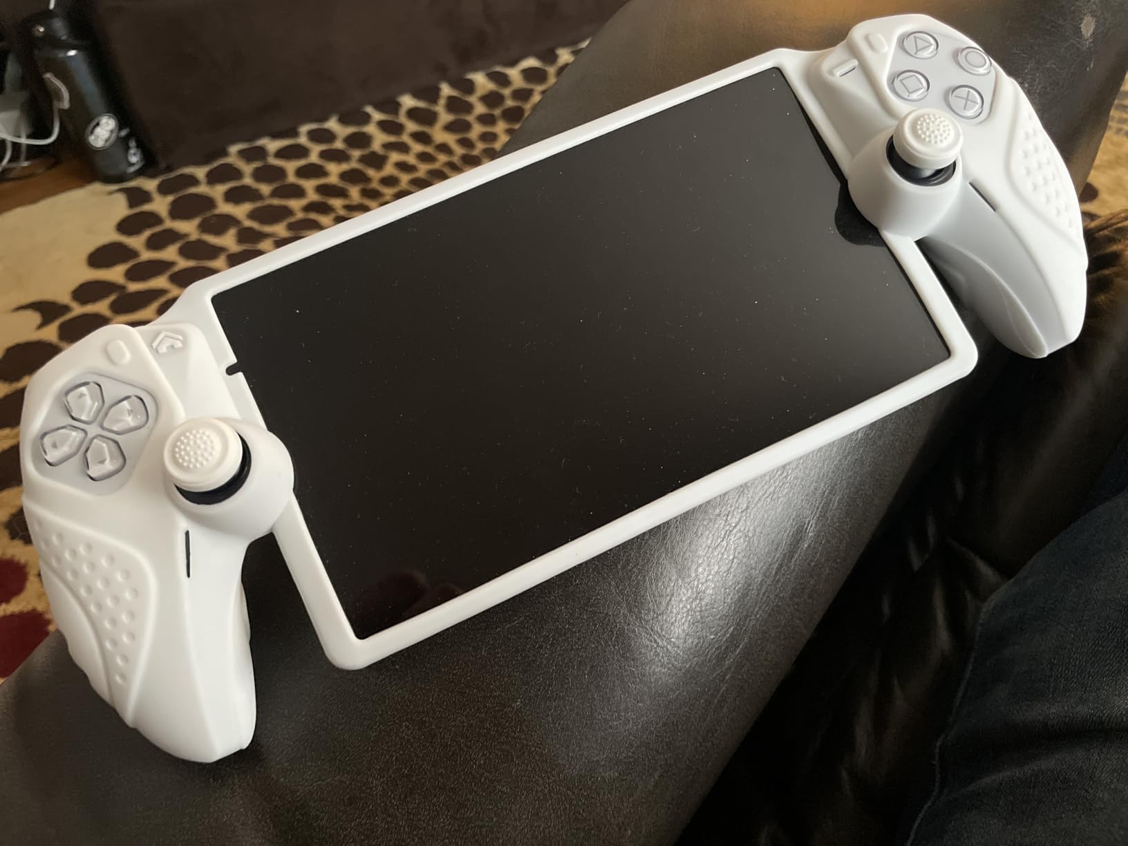 PlayVital Design for PS Portal Cover, Guardian Edition Silicone Protective Case for PS Portal Remote Player with Thumb Grips - Shockproof, Anti-Slip Grip Accessories - Black customer photo 1