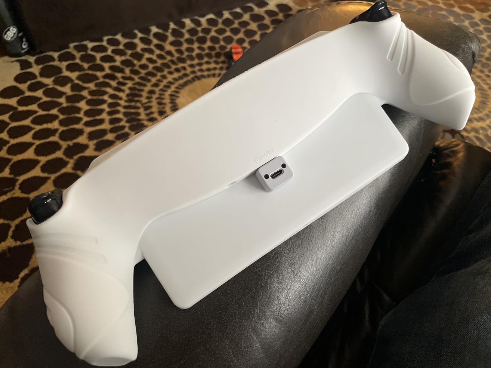 PlayVital Design for PS Portal Cover, Guardian Edition Silicone Protective Case for PS Portal Remote Player with Thumb Grips - Shockproof, Anti-Slip Grip Accessories - Black customer photo 2