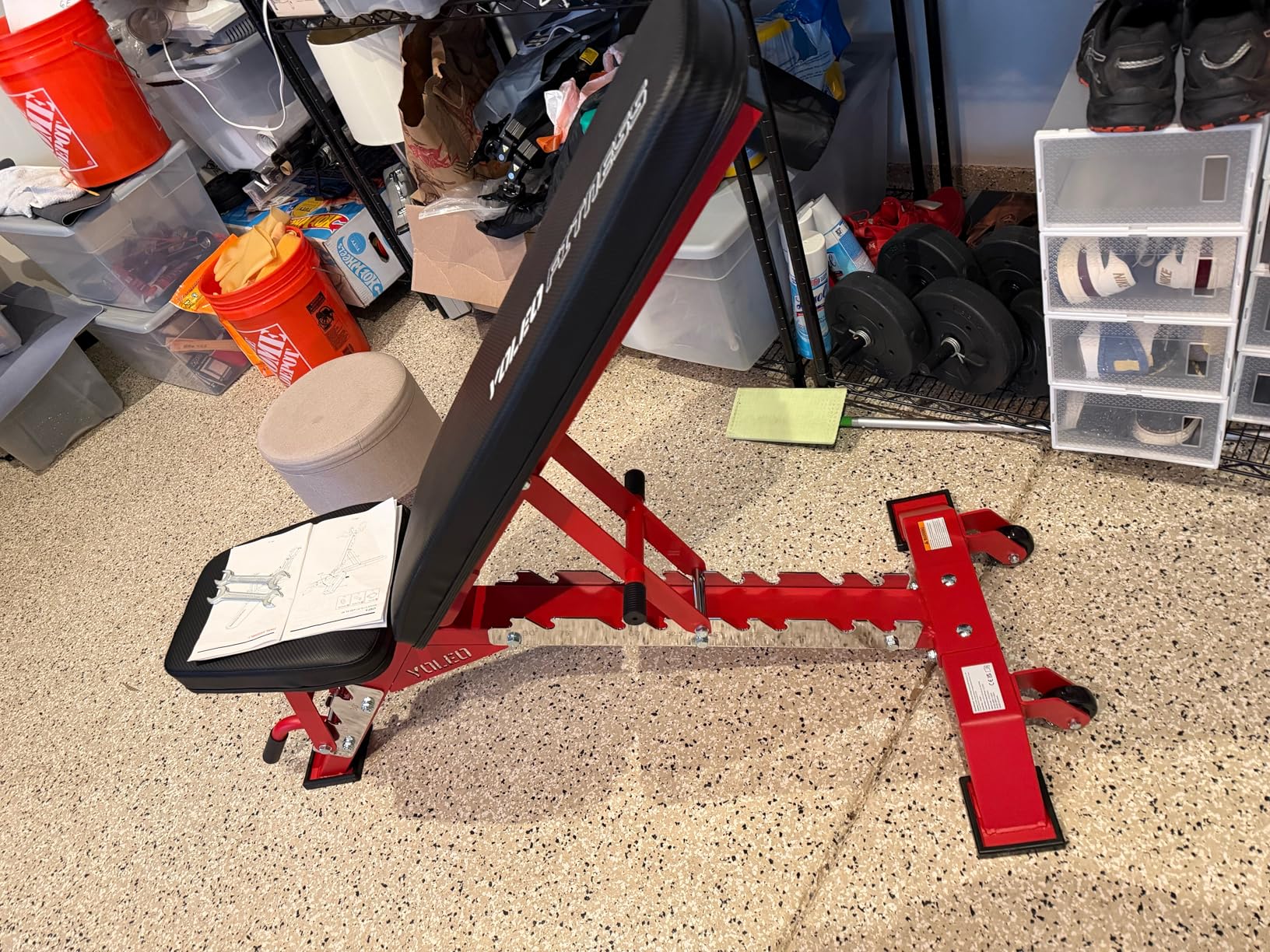 YOLEO Commercial Adjustable Weight Bench - MAX 2315LBS Heavy Duty Workout Bench for Home Gym, Flat/Incline/Decline Bench Press 2.4