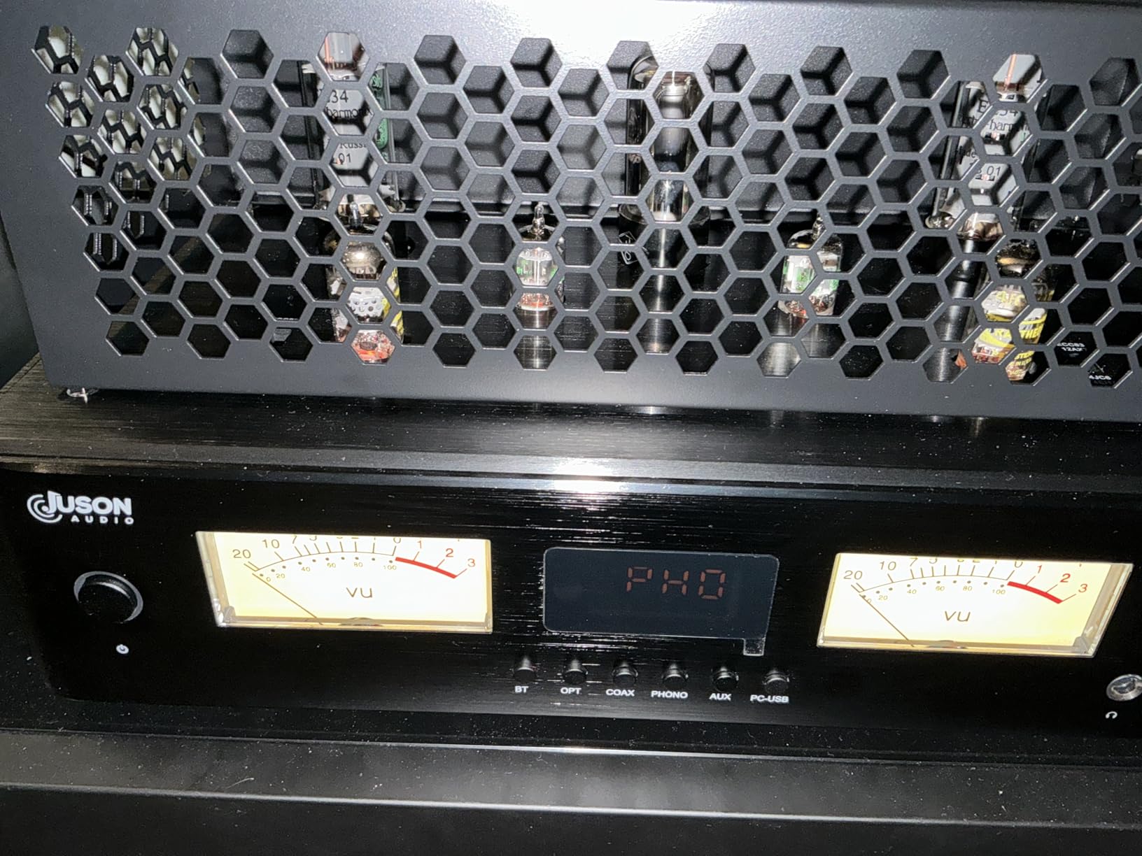 Juson Audio JTA200 300W EL34 Tube Amplifier HiFi High-End Class AB Hybrid Stereo Tube Amp with BT 5.4 & Remote Phono Coax AUX Opt PC-USB Input Headphone Subwoofer Output customer photo 1