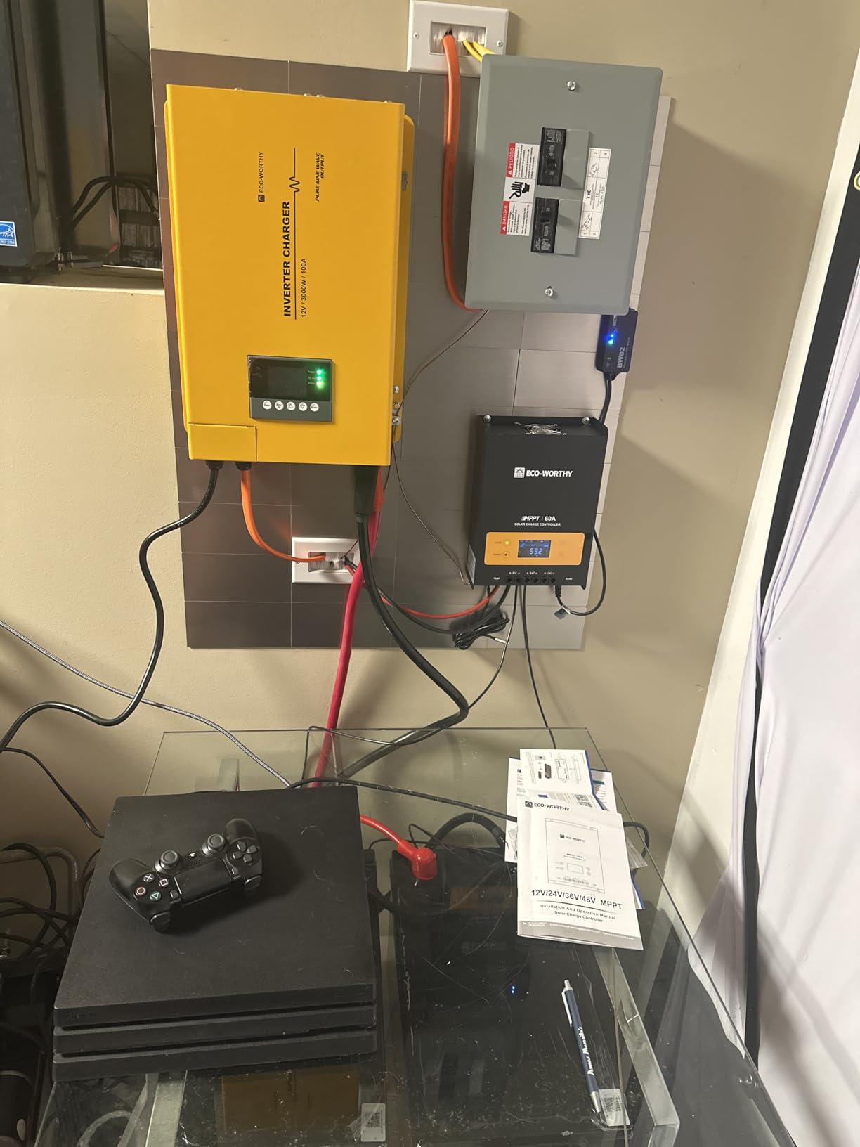 7.168KWH 800W Solar Panel Kit for RV Off Grid Complete System with 4PCS 200W Solar Panels, 3000W UPS Inverter Charger, 2PC 12.8V 280AH Lithium Batteries, 60A MPPT Controller Bluetooth customer photo 1