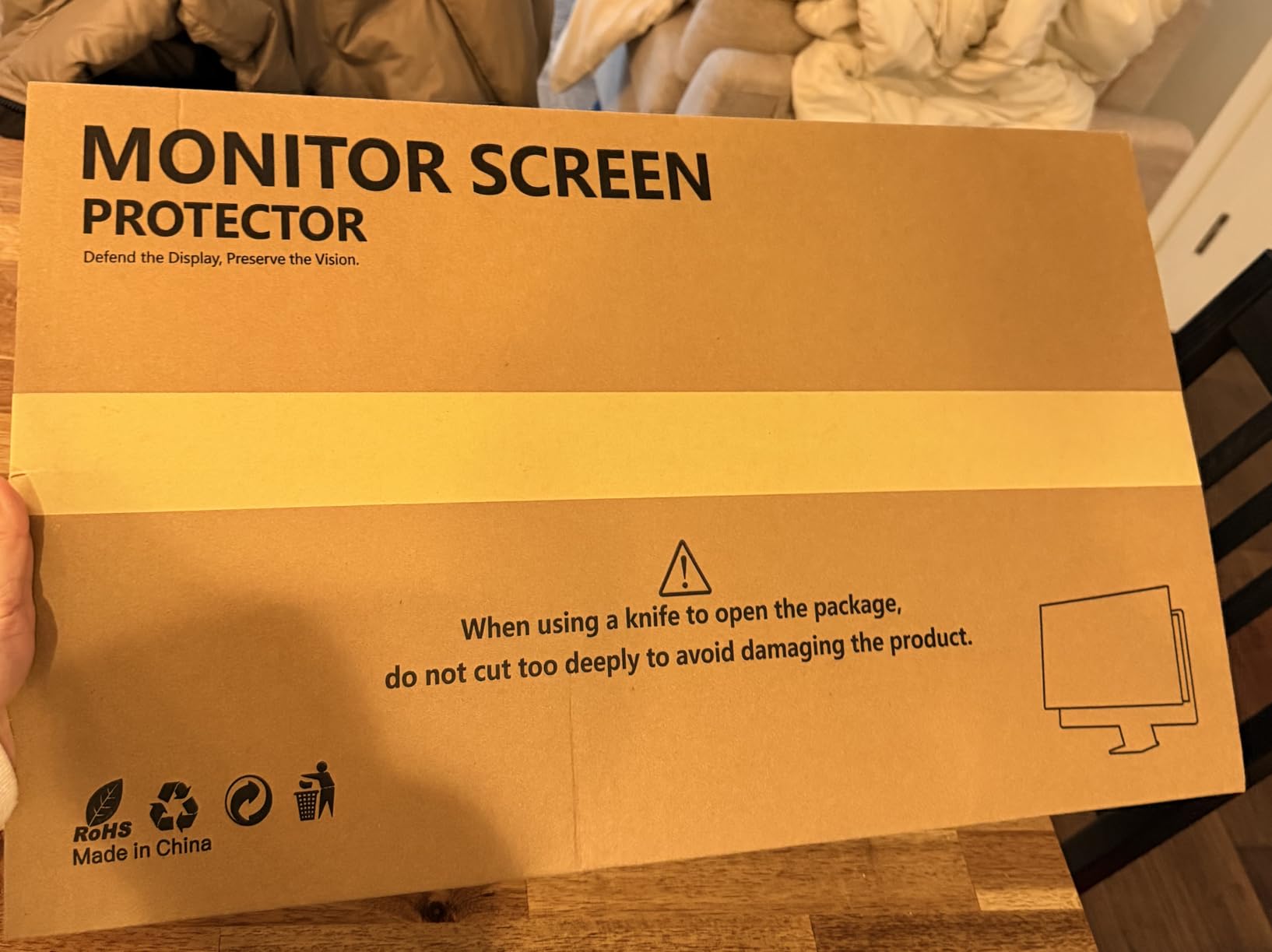 Nano-Suction Laptop Privacy Screen 14 Inch 16:10, Removable Screen Privacy Shield for Laptop, Anti Glare, Anti Bule Light, Screen Protector for Lenovo HP Dell Acer Asus Thinkpad customer photo 1