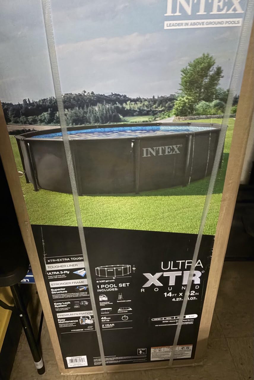 INTEX 26317MZ 15ft x 48in Ultra XTR Frame Deluxe Above Ground Swimming Pool Set with 1500 GPH Sand Filter Pump, Removable Ladder, Ground Cloth, Pool Cover, SuperTough, Puncture and Rust Resistant customer photo 1