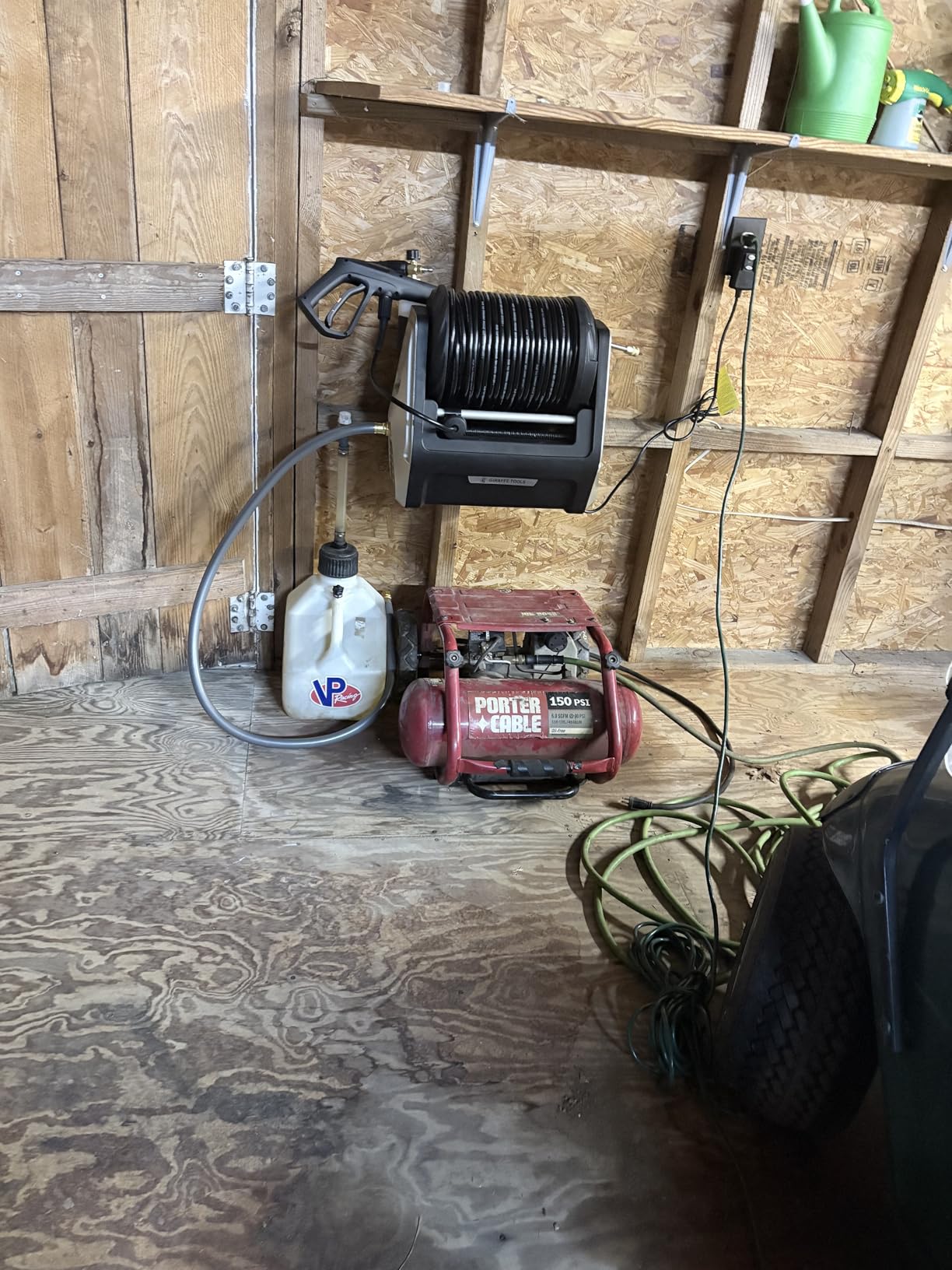 Giraffe Tools Wall Mounted Pressure Washer Essential with Upgraded 1800W Motor, 2900 PSI, 2.2 GPM Electric Power Washer, Automatic Rewind, 100ft Pressure Hoses, 5 Nozzles customer photo 1