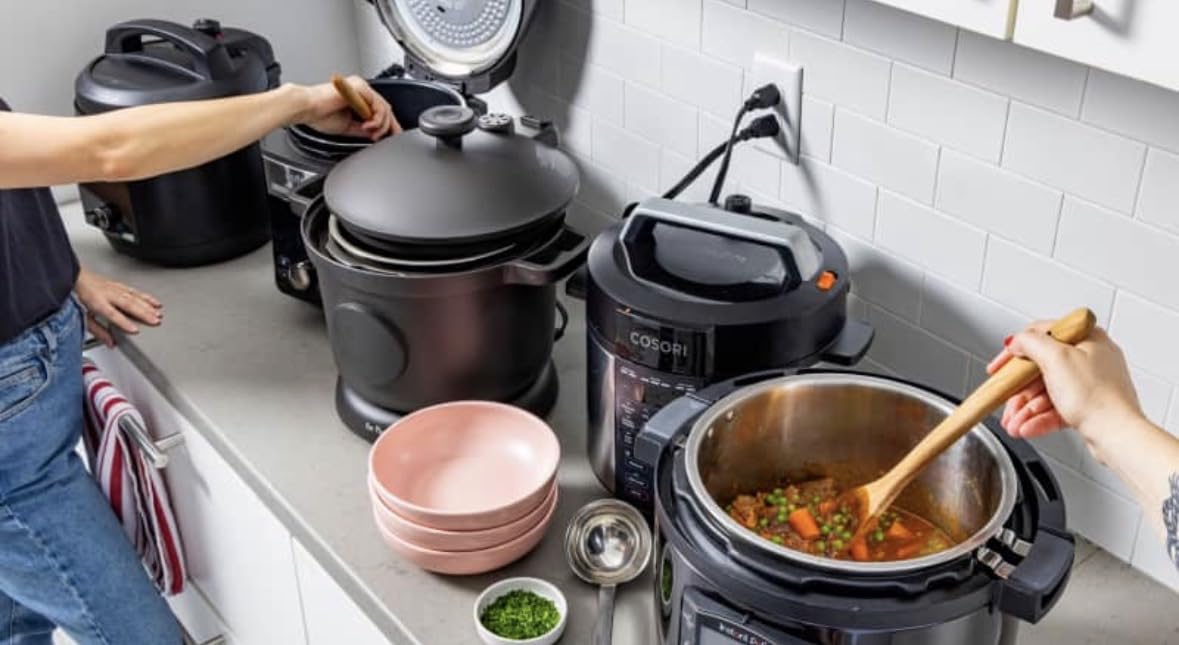 Simple Deluxe 16-in-1 Electric Pressure Cooker, 8QT Stainless Steel & Non-Stick Multi Cooker for Slow Cook, Meat Stew, Cake, Porridge, Multigrain, Dishwasher Safe, Silver customer photo 2