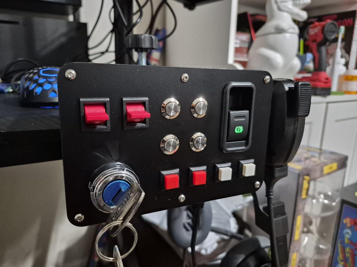 Obokidlyamor Simulator American Truck 27 Customizable Button Box 3 For G27/G29/G920/G923 Steering Wheel;PC Central Control Box Controler For ATS/ETS2 for MOZA R3/R5/R9/R12 Base (Style-2) customer photo 1