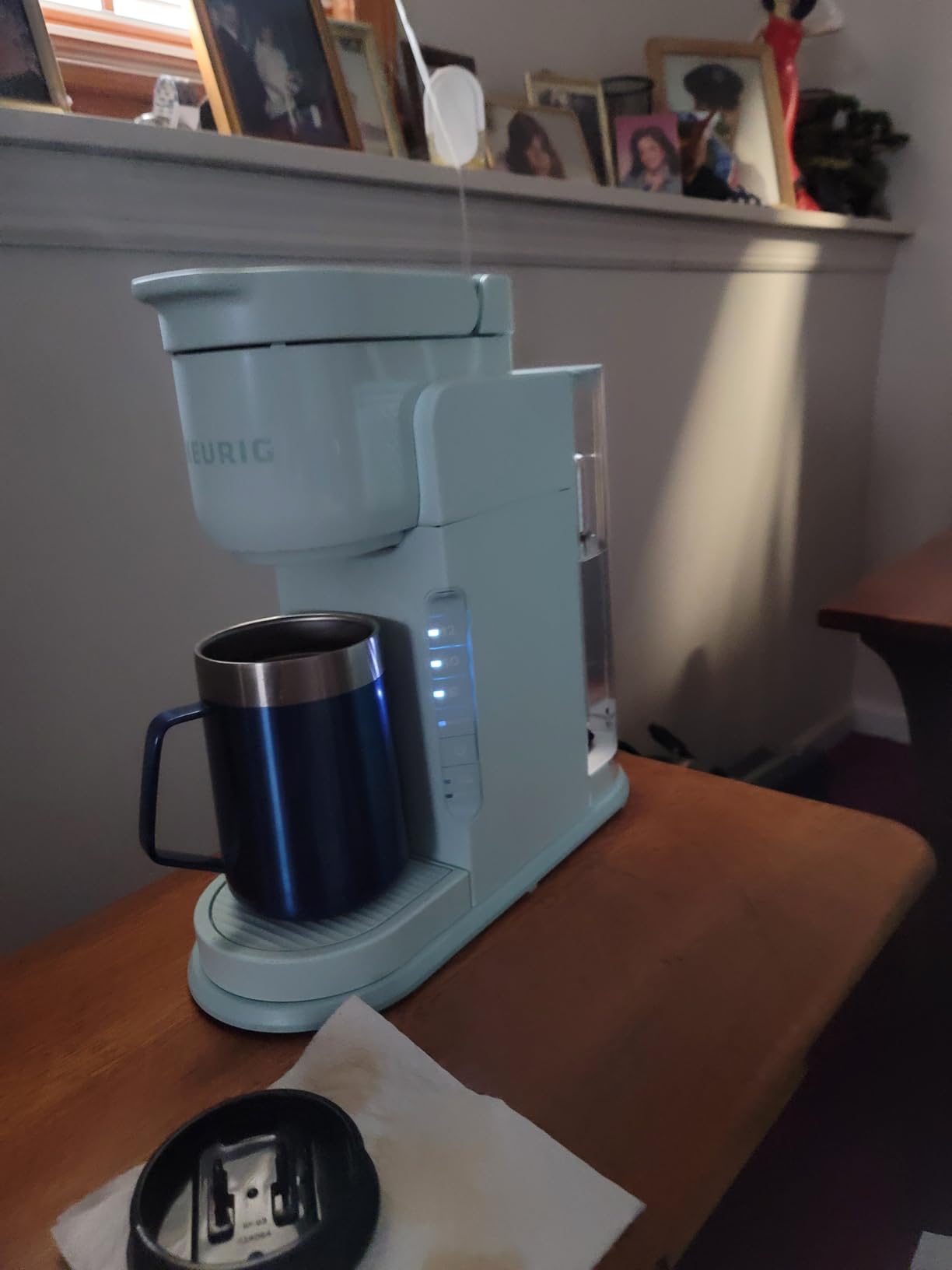 Keurig K-Express Single Serve K-Cup Pod Coffee Maker, 3 Brew Sizes, Strong Button Feature, 42oz Removable Reservoir, Evergreen customer photo 1