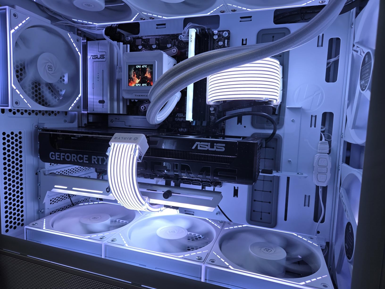 Sirlyr RGB LED Strips for PSU Cables - Flexible ARGB Lighting Sleeves,Manage/Cover 8 pin PCIE/12VHPWR GPU,24 Pin ATX Power Supply Cable and Extensions,Decor PC Case,5V 3Pin SYNC customer photo 2