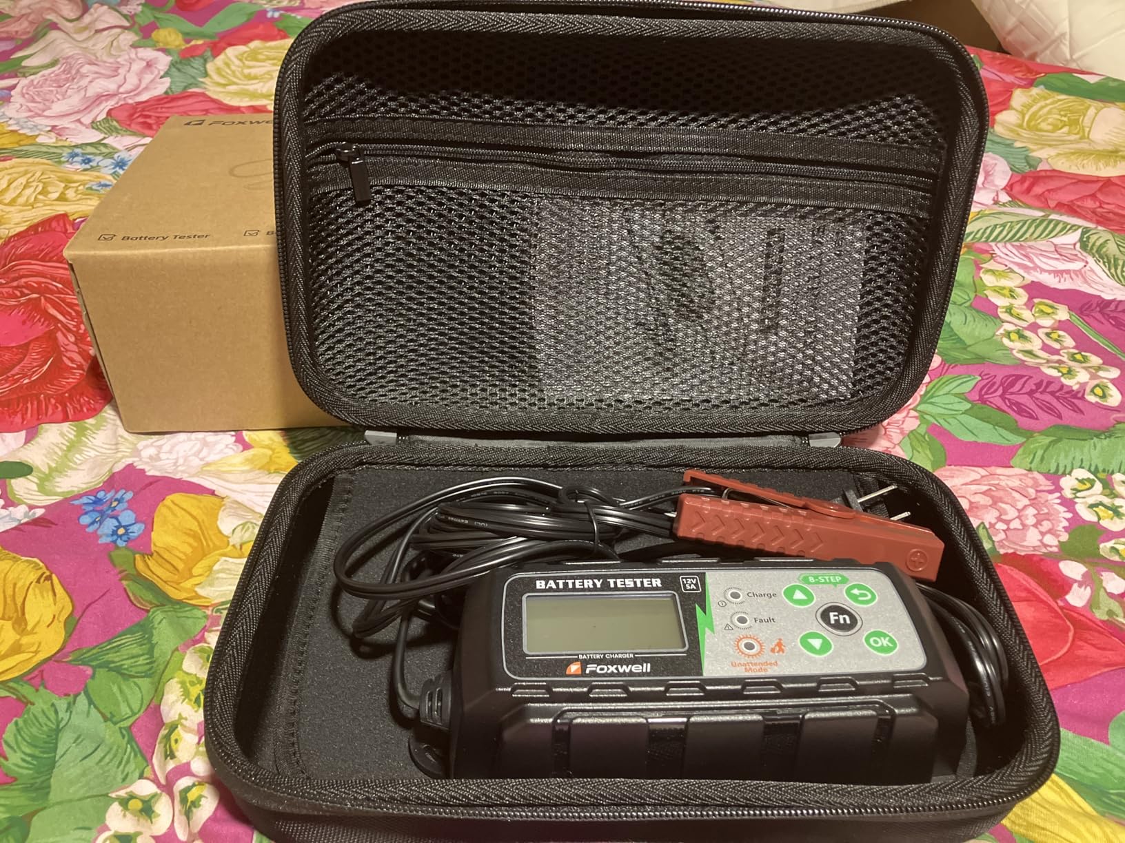 FOXWELL BC521 5A 12V Battery Charger & Tester, 4-in-1 Battery Maintainer, Trickle Charger & Cranking/Charging System Tester, Smart 8-Stage Charging, Pulse Repair, Unattended Mode for Car/RV/Motorcycle customer photo 2