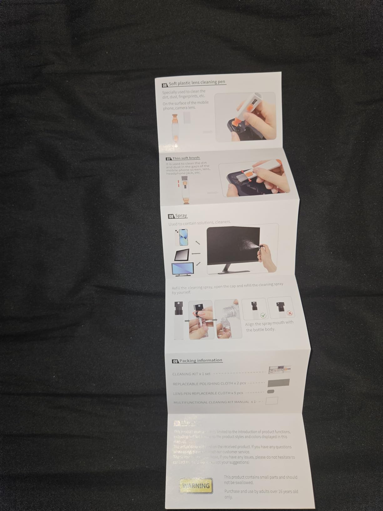 Professional Keyboard Cleaner Laptop Cleaning Kit - Keyboard Cleaning Kit for Computer MacBook iPhone AirPods iPad - Laptop Cleaner with Retractable Brush, 15ml Spray, Microfiber Cloth, Keycap Puller customer photo 1