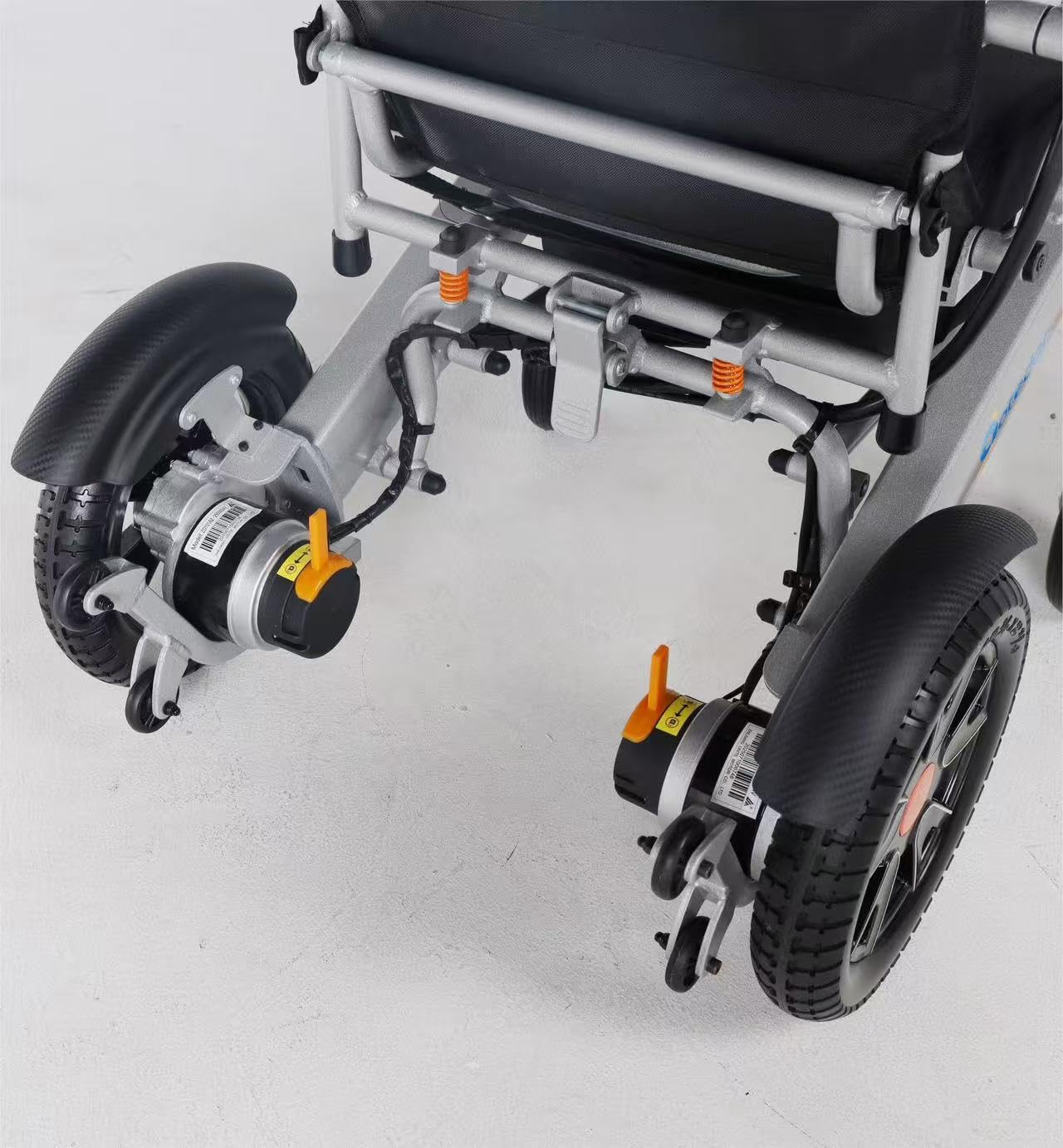 Aotedor Electric Wheelchairs for Adults,Equipped with 2 Packs Safe Side Slide-in Batteries 20 Miles Travel Range All Terrain Motorized Wheelchair for Seniors Airline Approved (Silver-Orange) customer photo 1