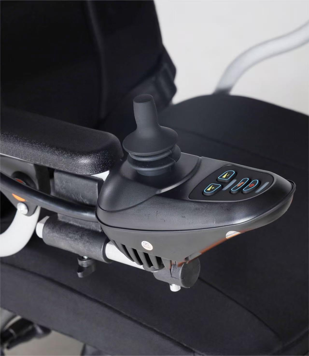 Aotedor Electric Wheelchairs for Adults,Equipped with 2 Packs Safe Side Slide-in Batteries 20 Miles Travel Range All Terrain Motorized Wheelchair for Seniors Airline Approved (Silver-Orange) customer photo 2