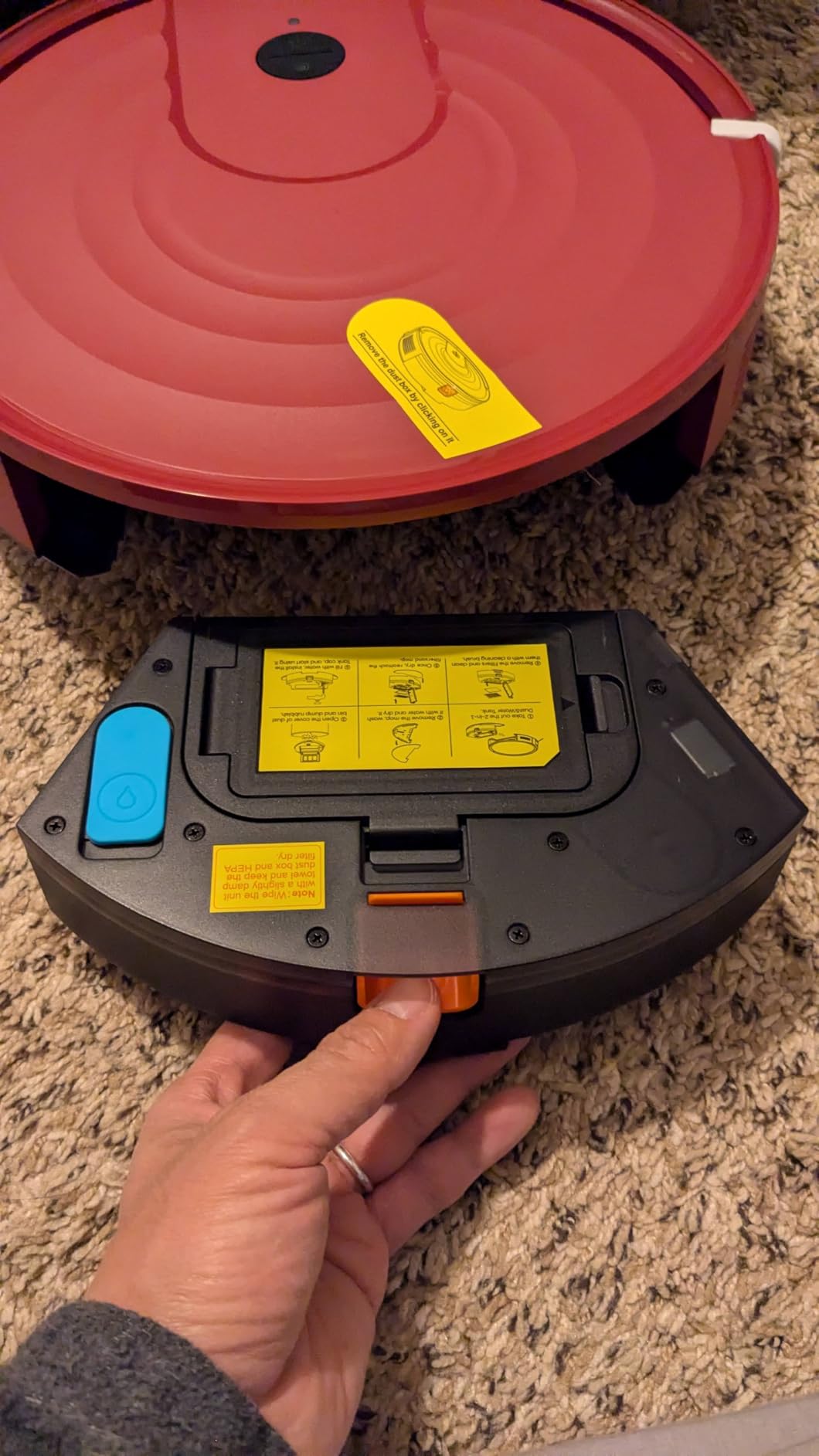 Robot Vacuum and Mop Combo 5000Pa 650mL 2 in 1 Mopping Robot Vacuum Cleaner Schedule WiFi/Alexa/App Smart Self-Charging Robotic Vacuum Ultra-Slim customer photo 1