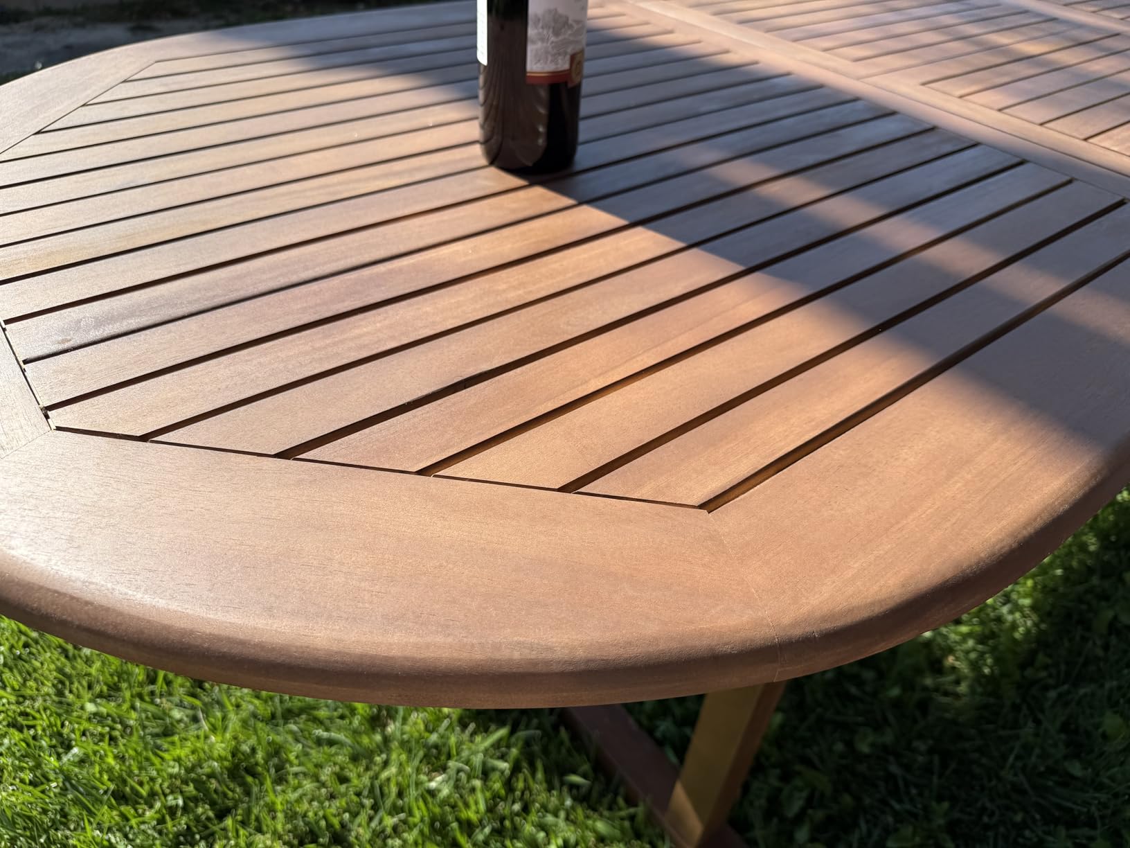 PHI VILLA 9 Pieces Acacia Wood Outdoor Dining Set for 8, Expandable Teak Wooden Table & Chairs, Large Farmhouse Furniture Set for Patio, Deck, Backyard, Porch customer photo 1