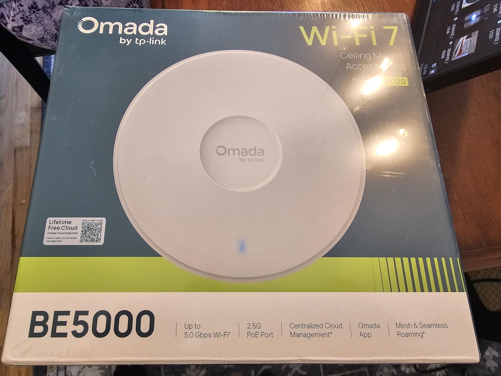 TP-Link Omada WiFi 7 Wireless Access Point - BE5000 Dual Band, 2.5G Port, PoE+ or DC Powered, DC Adapter Included, 5yr Warranty, Captive Portal, Mesh, WPA3, Roaming, Business WiFi Experience(EAP720) customer photo 2