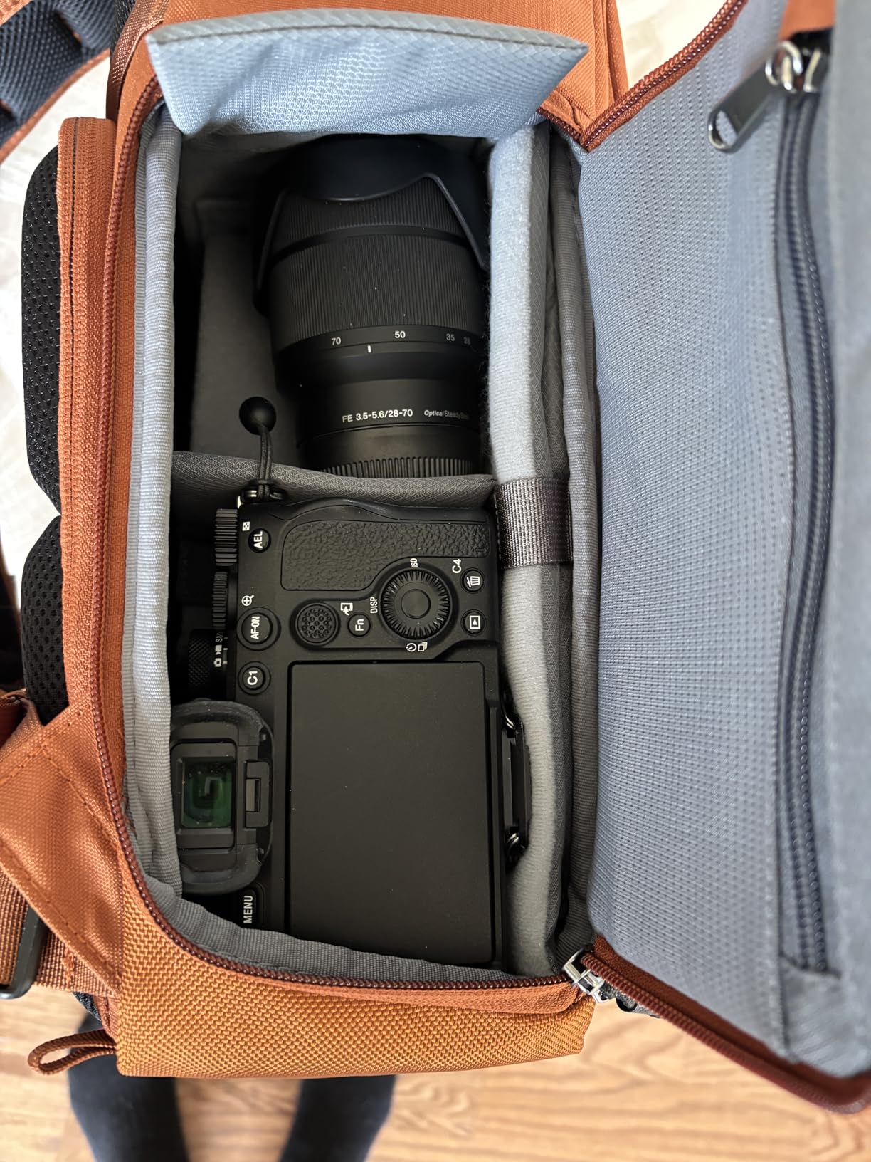 Think Tank FocusPoint 22L RollTop Camera Backpack - Urban Rust: Expandable Travel & Camera Backpack with Laptop Sleeve, Quick Side and Back Access, Rain Cover - Versatile Photography & Travel Bag customer photo 1