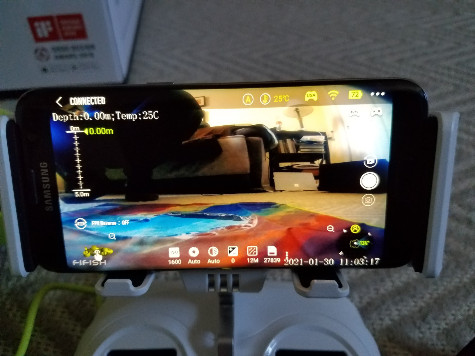 FIFISH V-EVO 4K60FPS Underwater Drone with Robotic Arm, with Removable SD Card, QYSEA AI Vision Lock 360 Omnidirectional Movement Underwater ROV with Depth Hold,330ft Dive customer photo 2