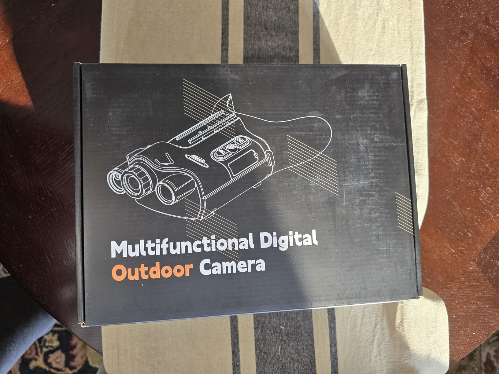 Night Vision Goggles with 1200m AI Rangefinder, Long Range Full Dark HD Digital Infrared 4K Night Vision Binoculars, Tactical Gear with Compass Camera for Security Outdoor Adventure etc. customer photo 2