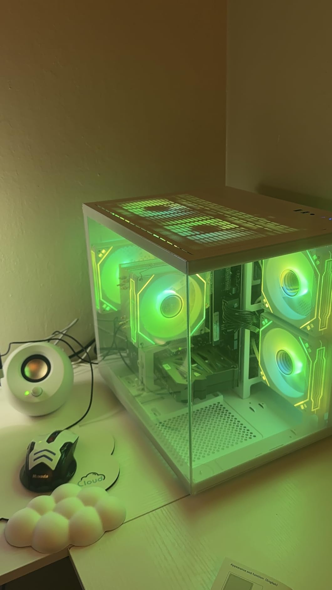 Desktop Computer, Core i5, Gaming PC GeForce RTX 3050 6G, 32G DDR4 RAM, 1TB NVME SSD, Prebuilt Tower Computer for Gaming Home Business (White) customer photo 2