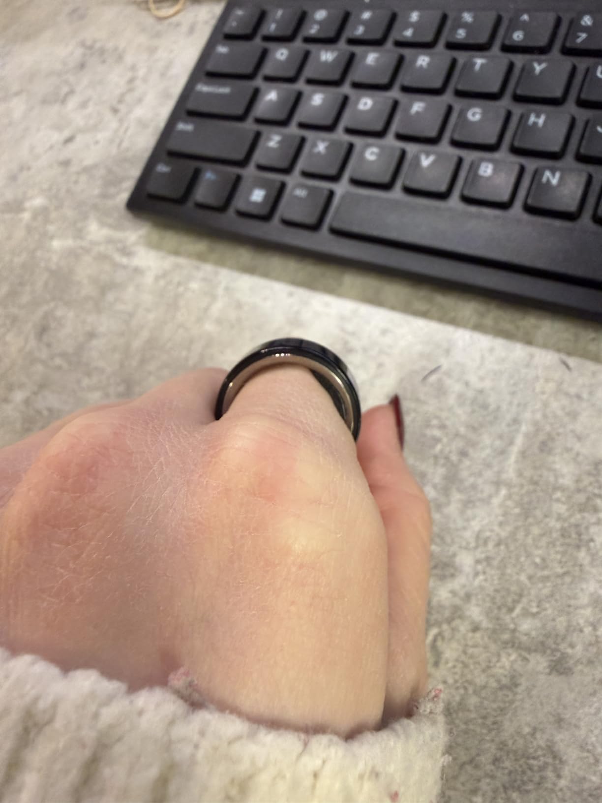 Smart Ring Size Adjuster - 120Pcs Invisible Fit for Oura Ring Gen 4/3, Samsung Galaxy Ring, Ultra Human Ring AIR, RingConn 2/1, Amazfit Helio - Loose Ring Sizing Kit, Comfortable & Discreet Accessorie customer photo 2