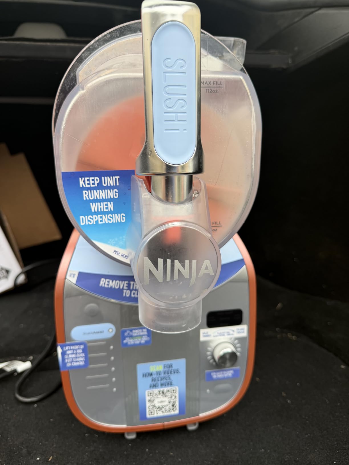 Ninja SLUSHi Max XXL Smart Frozen Drink Maker | Top Performance & Smart Technology, Party-Size 150oz Capacity, No Ice Needed, 6 Programs, Ideal Temp & Texture up to 12 hours | Peach FS605 customer photo 1