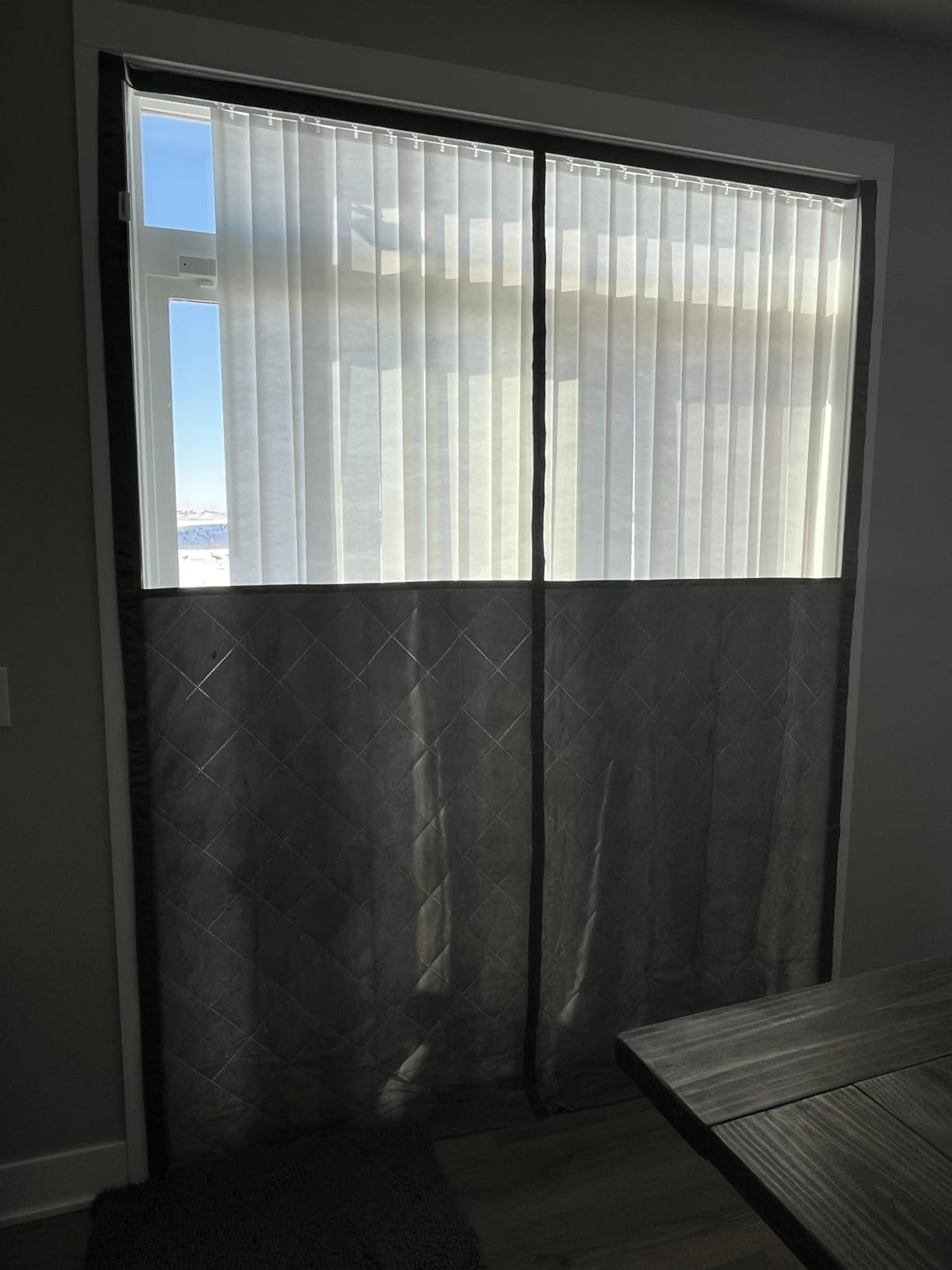 Car Garage Door Insulation Kit Fits 16x7FT, Magnetic Thermal Insulated Door Curtains for Winter with Clear Window, Garage Door Cover Blanket Panels Screen for 2 Car Garages customer photo 2