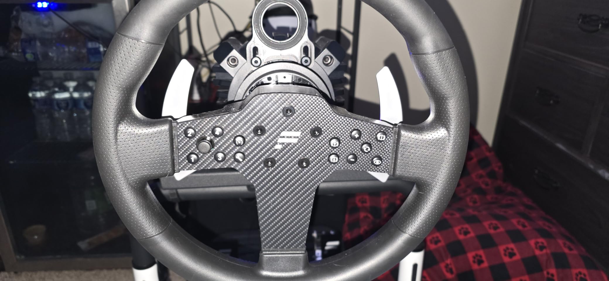 FANATEC Sim Racing CSL Steering Wheel P1 V2 (QR2 LITE) - Rubberised Grip, RevStripe, LED Display, Metal Shifter Paddles, QR2 LITE Wheel-Side Preinstalled - PC customer photo 1