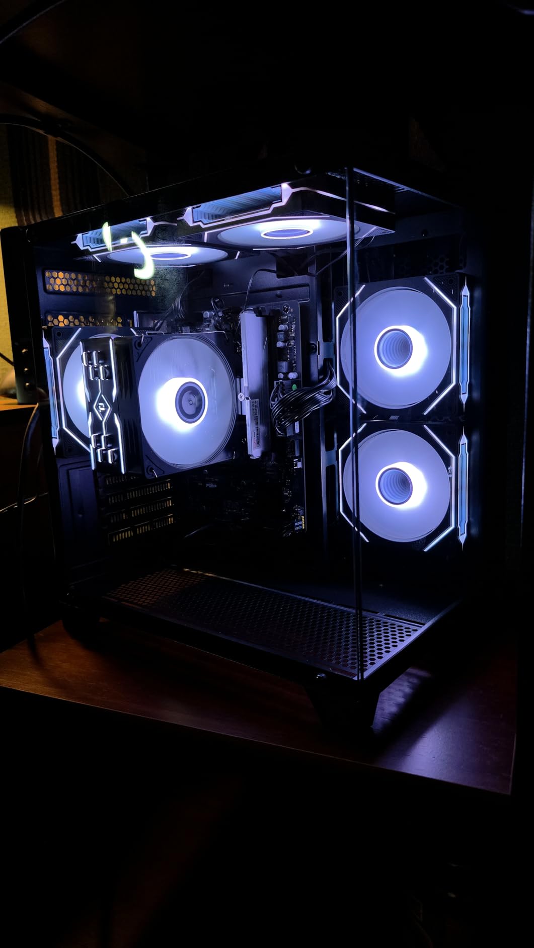 Gaming PC Desktop, AMD Ryzen 7 5700G 3.8GHz, 16GB DDR4 3200MHz RAM, 1TB NVMe SSD, 550W Bronze Power Supply, ARGB Fans, Tower Computer for Office, Light Gaming, Photo Editing customer photo 1