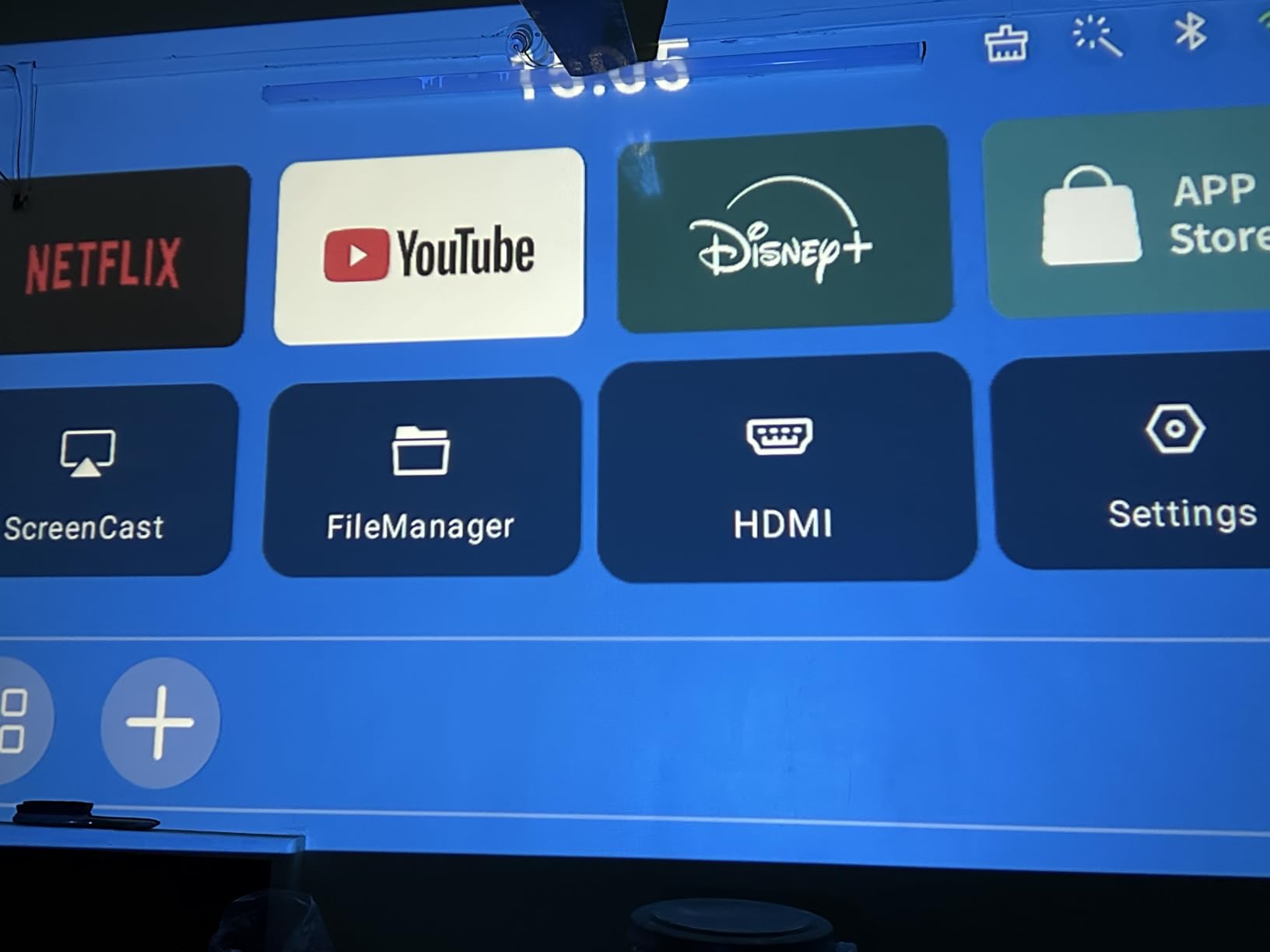 [Built-in Apps & 2026 Upgraded] Mini Projector with WiFi 6 and Bluetooth 5.4 Support 4K 1080P Auto Keystone 180° Rotatable Projector Portable Compatibile with HDMI/TV Stick/Memory Stick/Laptop customer photo 1