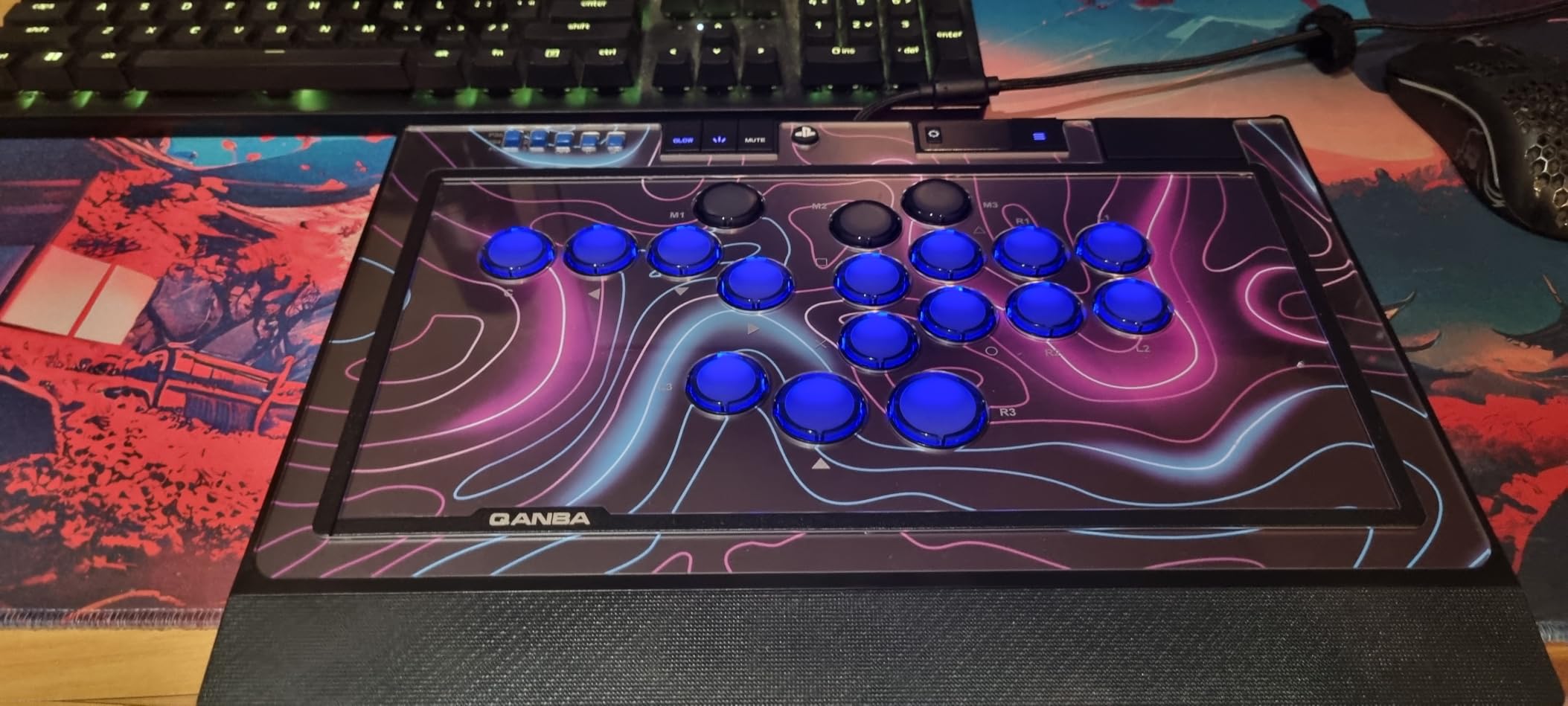 Qanba Sapphire S1 Leverless Arcade Controller Joystick for PlayStation 5 and PlayStation 4 and PC (Fighting Stick) Officially Licensed Sony Product, Detachable Joystick, Tournament Grade for Fighting Games customer photo 2