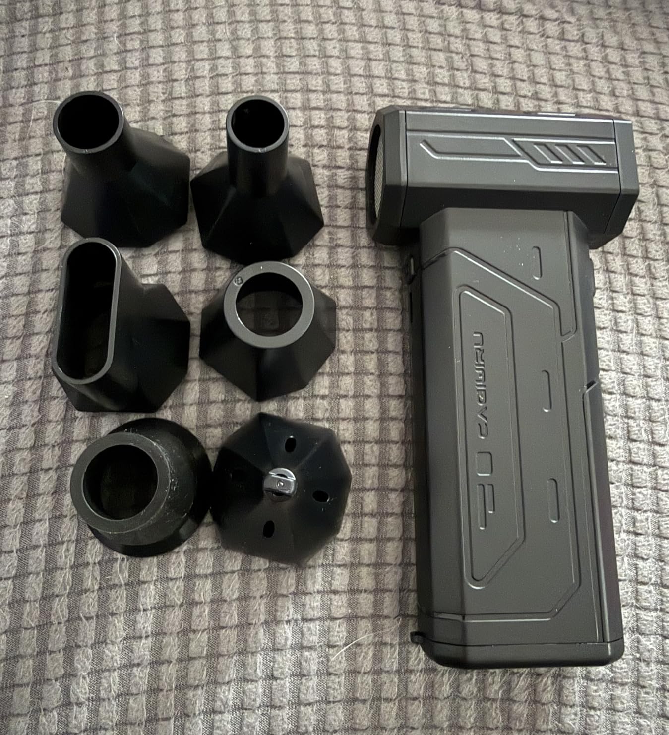 Compressed Air Duster,130000RPM Super Power Cordless Air Duster,Rechargeable Brushless Blower,3 Gear Adjustable Mini Blower with LED Light,Dust Remover for Computer/House/Outdoor/Car customer photo 1