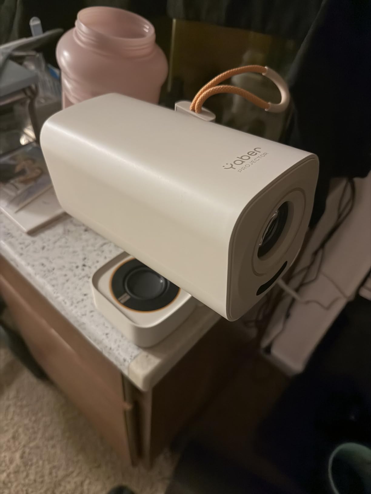 Yaber T1 Pro2 Mini Projector with WiFi and Bluetooth, Dolby Audio & Turbo Sonic Bass, Auto Focus & Keystone, Native 1080 FHD with HDR10, Portable Projector for Outdoor Indoor Use customer photo 1