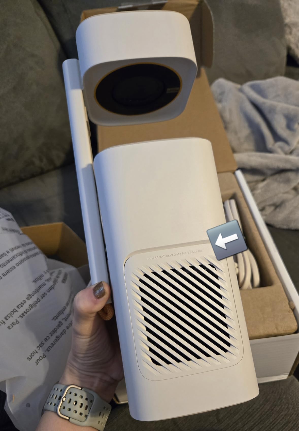 Yaber T1 Pro2 Mini Projector with WiFi and Bluetooth, Dolby Audio & Turbo Sonic Bass, Auto Focus & Keystone, Native 1080 FHD with HDR10, Portable Projector for Outdoor Indoor Use customer photo 2