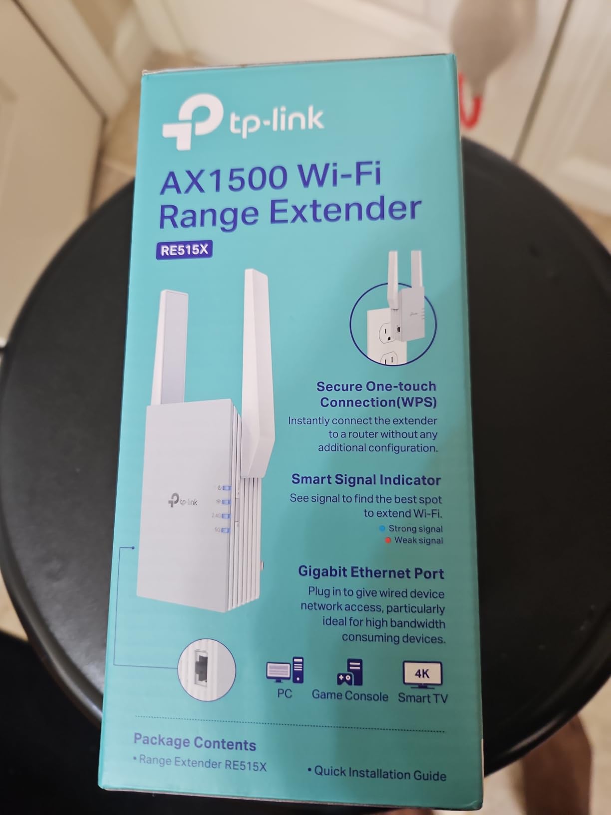 TP-Link RE515X AX1500 WiFi 6 Range Extender w/Ethernet Port | 1.5G Dual-Band Wireless Repeater Amplifier | Up to 1800 Sq. Ft., 64 Devices | Internet Signal Booster | APP Setup | EasyMesh Compatible customer photo 2