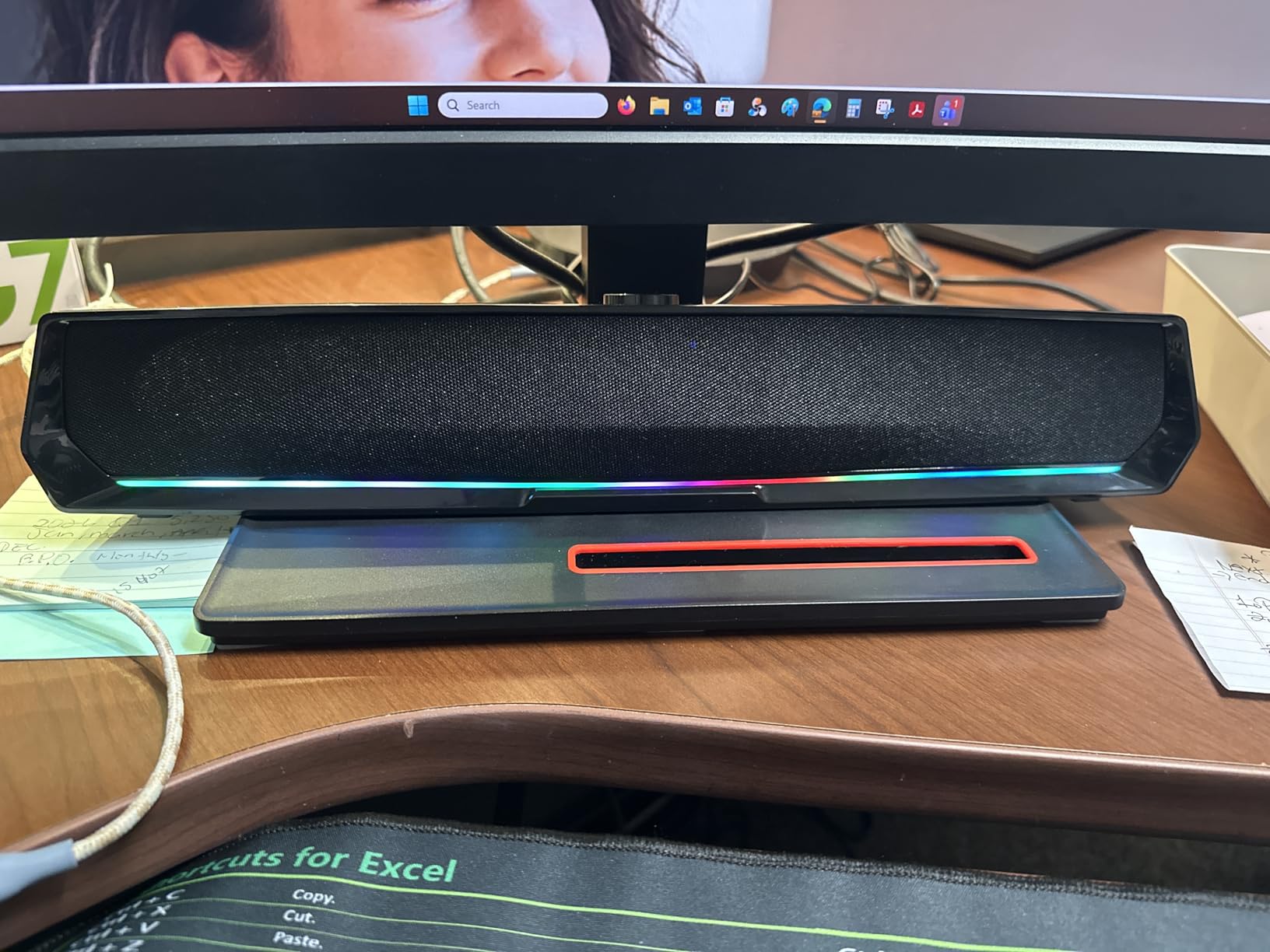 Computer Speakers for Desktop,PC Speakers Gaming Sound bar with Colorful Light,USB Speaker With Bluetooth for PCs Desktop Laptop Tablets,Wired Bluetooth Speaker for Phones(Type-C Adapter Included) customer photo 1