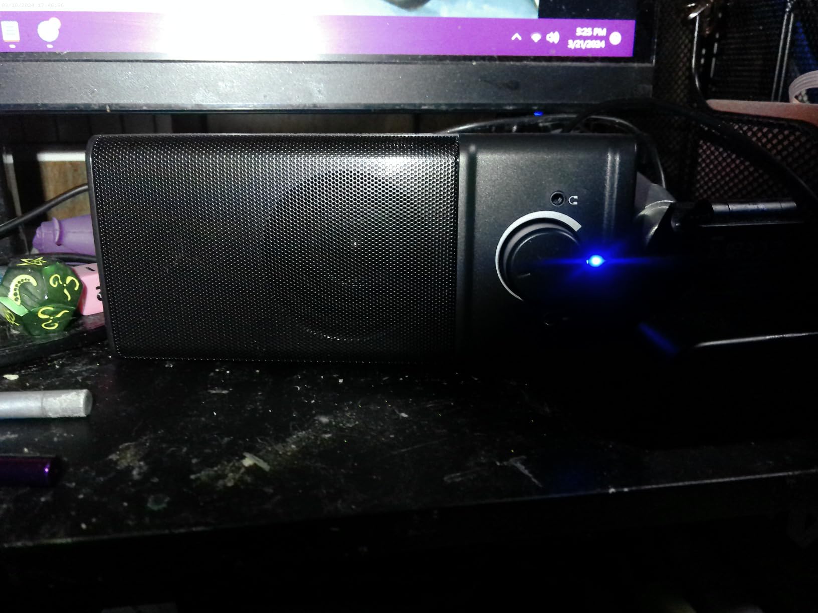 Computer Speakers for Desktop,PC Speakers Gaming Sound bar with Colorful Light,USB Speaker With Bluetooth for PCs Desktop Laptop Tablets,Wired Bluetooth Speaker for Phones(Type-C Adapter Included) customer photo 2