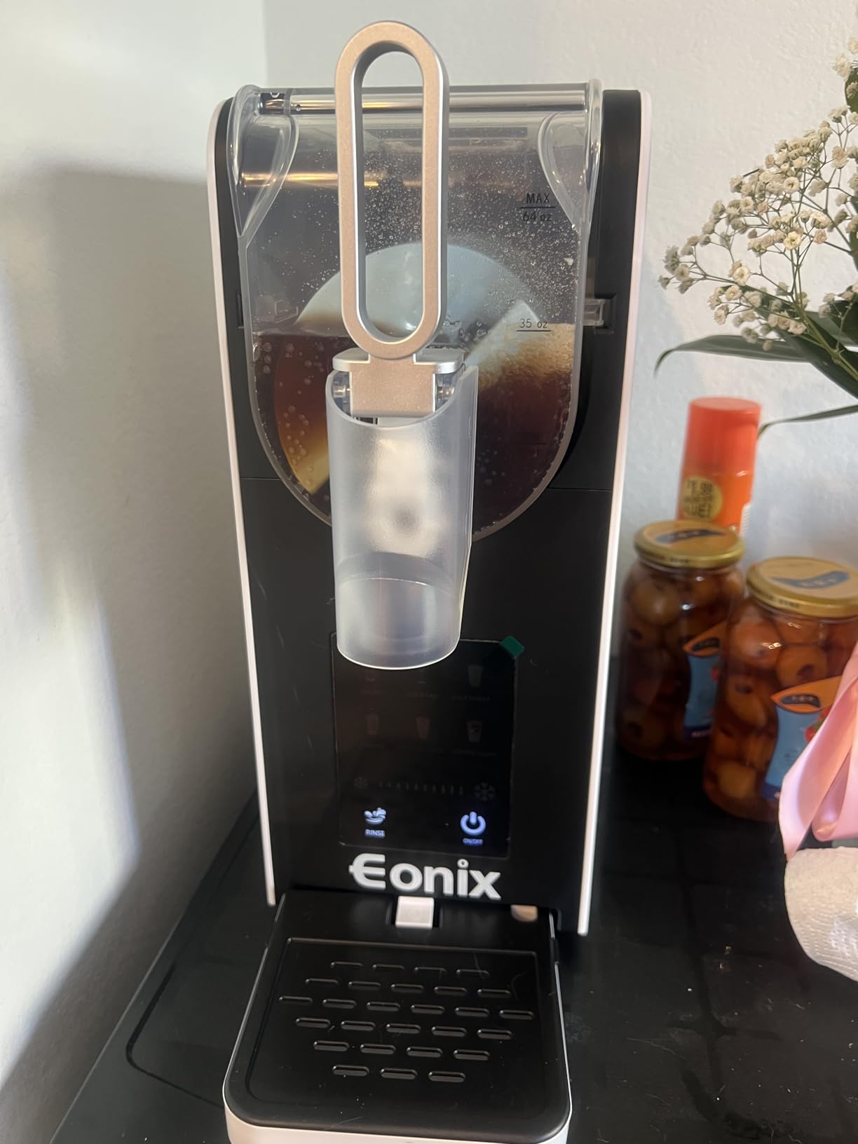 Slushie Machine No Ice Needed,64OZ Slushy Machine for Home with Auto-Clean Function,Commercial Frozen Drink Maker,6 Pre-Set Programs,LED Display,Frozen Margaritas,Frappés,Milkshake customer photo 2