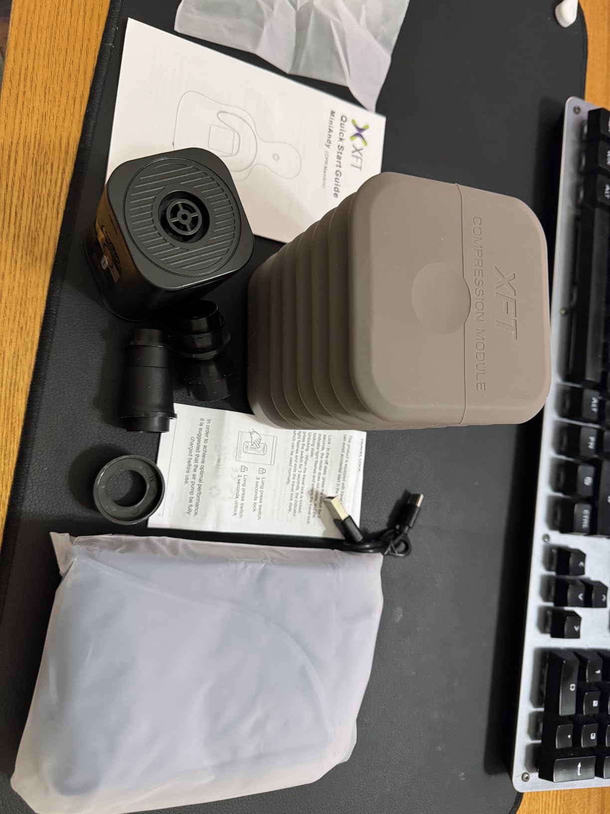 CPR Manikins, Inflatable CPR Mannequin, CPR Dummy with Compression Feedback Device, Use for AED Trainer and Group Training, CPR Training Manikins Kit with Data Feedback, XFT-2017 customer photo 1