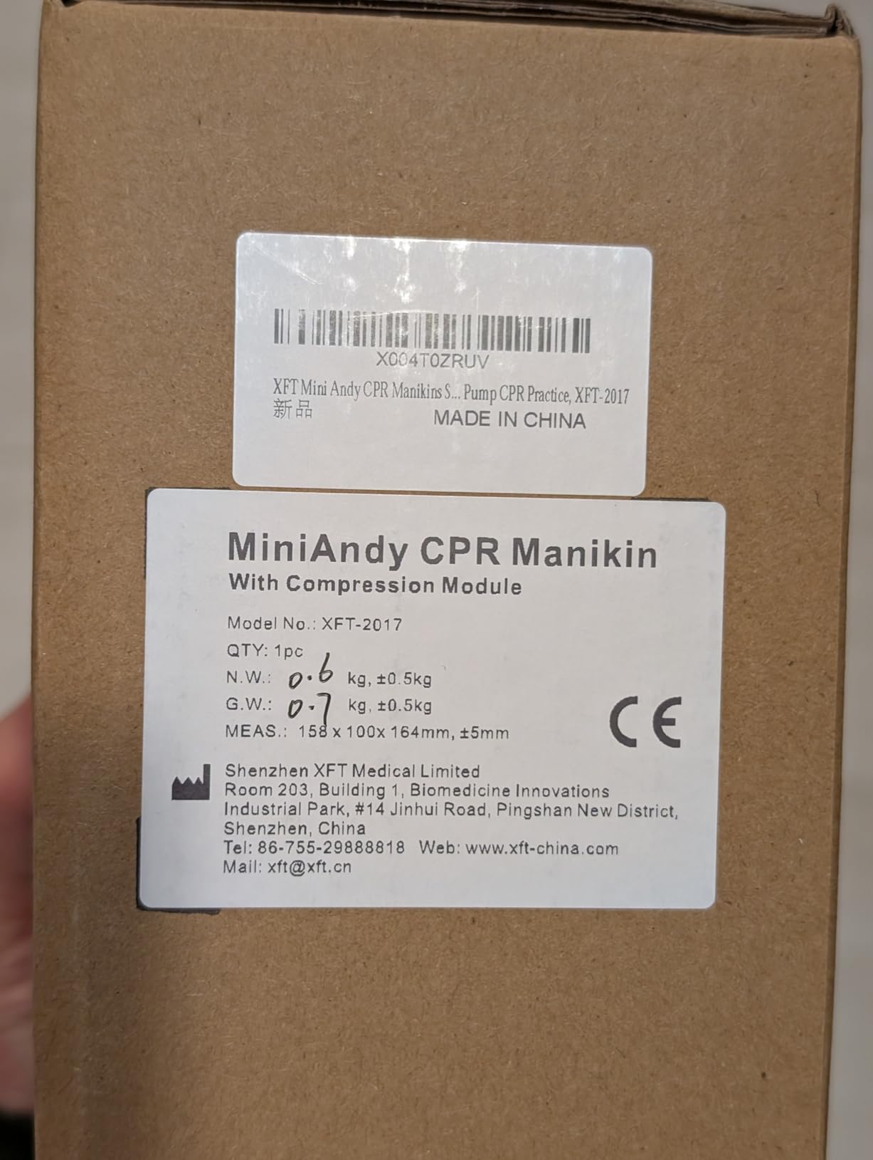 CPR Manikins, Inflatable CPR Mannequin, CPR Dummy with Compression Feedback Device, Use for AED Trainer and Group Training, CPR Training Manikins Kit with Data Feedback, XFT-2017 customer photo 2