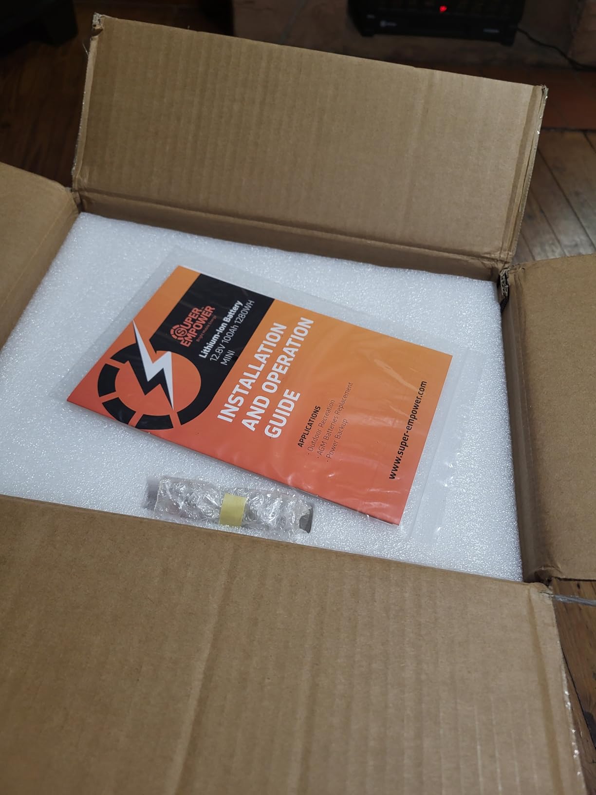 12V 100Ah LiFePO4 Lithium Battery, BCI Group 24 Deep Cycle Solar Battery with Low-Temp Protection, 100A BMS, 1280Wh, 15000 Cycles, 10-Year Lifespan for RV, Marine, Trolling Motor, Marine, Solar Use customer photo 1